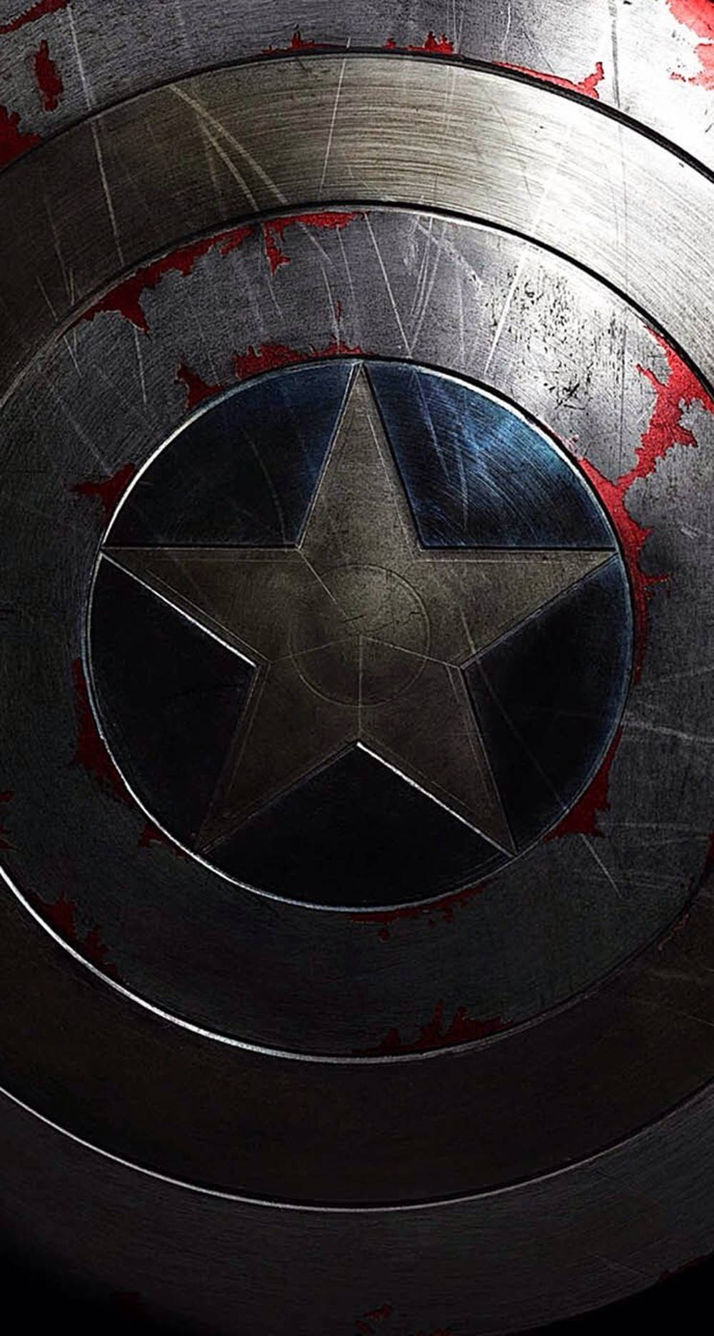 Captain America Shield Iphone Paint Peeled Off Background