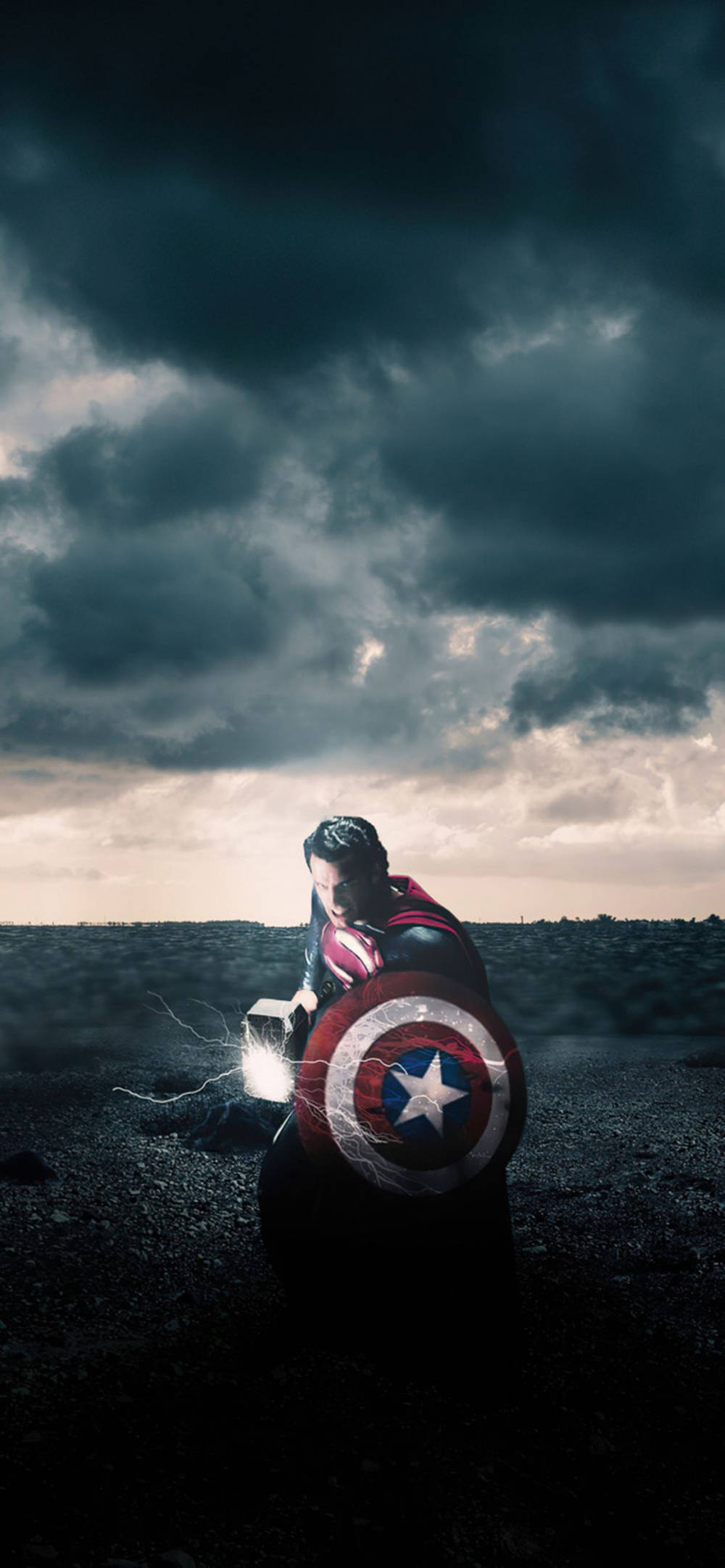 Captain America Shield Iphone Superman Mjolnir Background