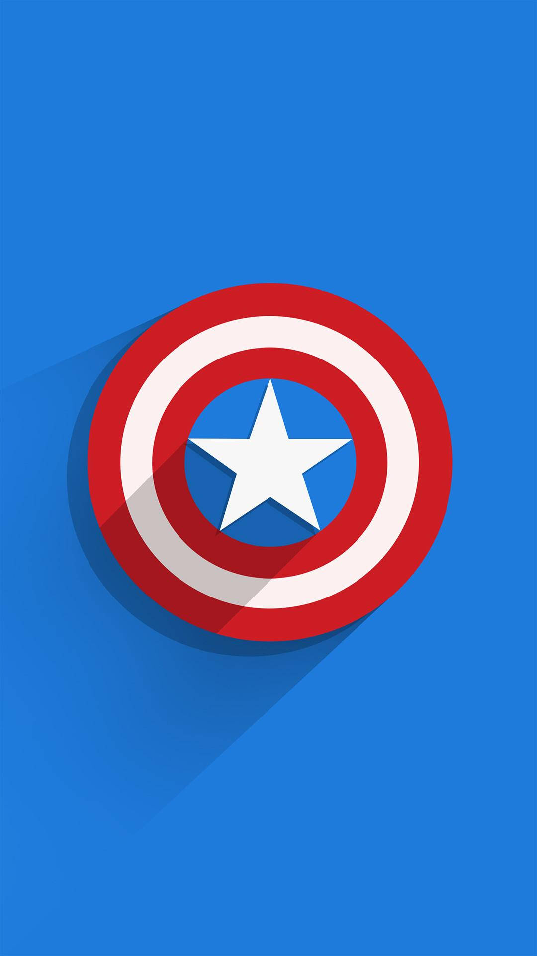 Captain America Shield Iphone With Shadow