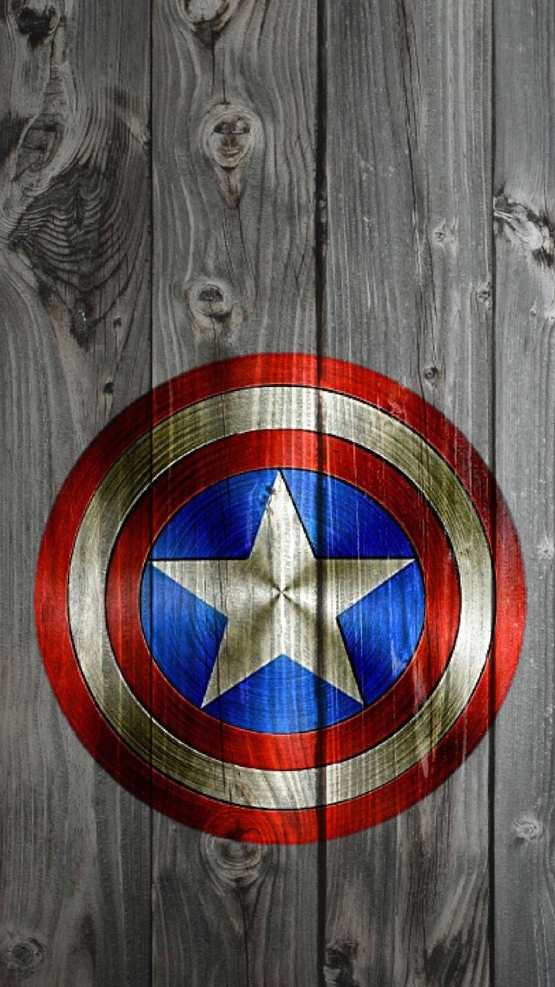 Captain America Shield Iphone Wood Aesthetic Background