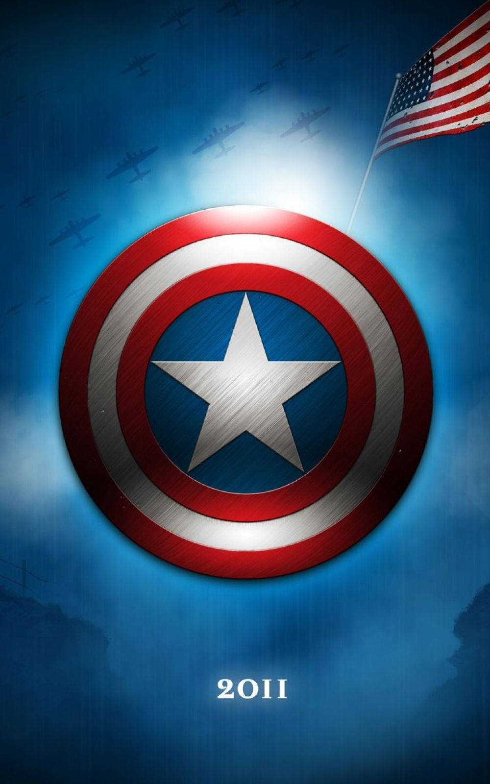 Captain America Shield Marvel Phone Background