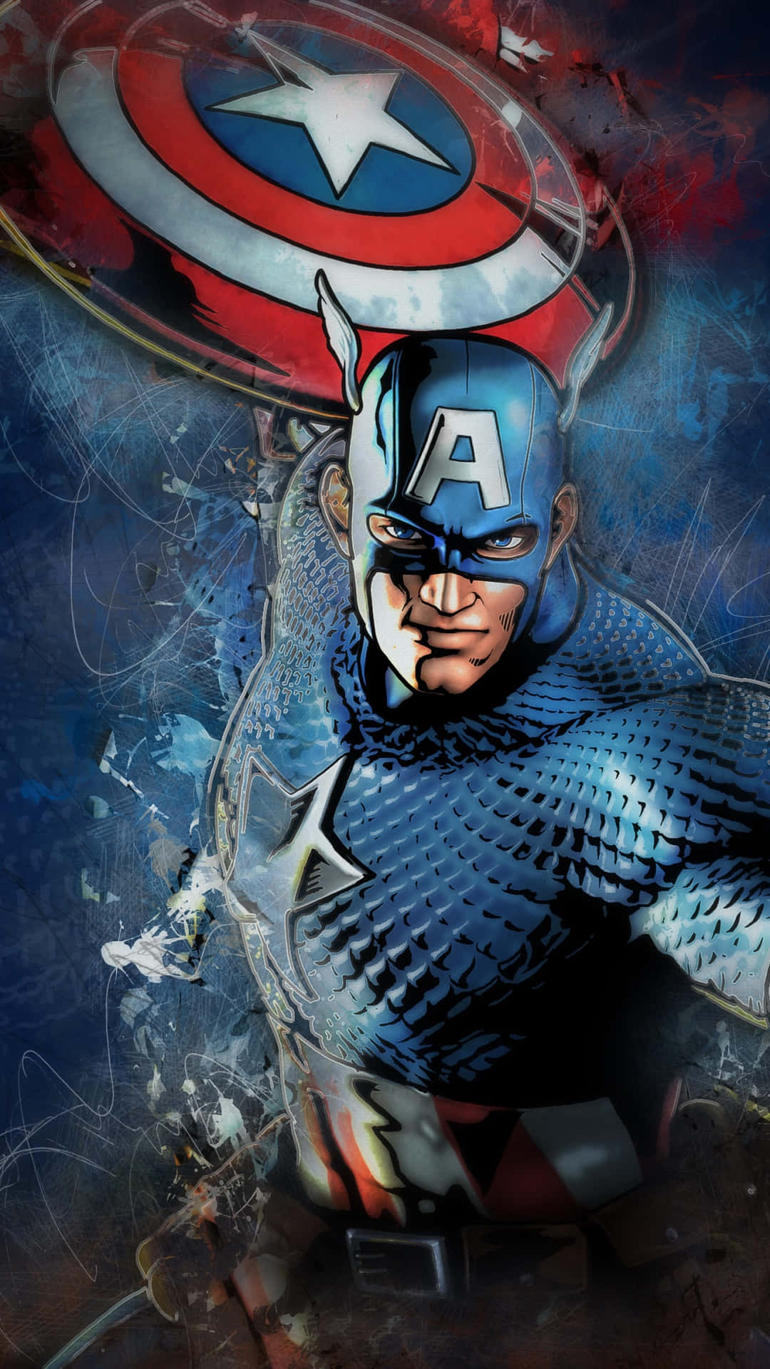 Captain America Shieldand Armor Artwork Background