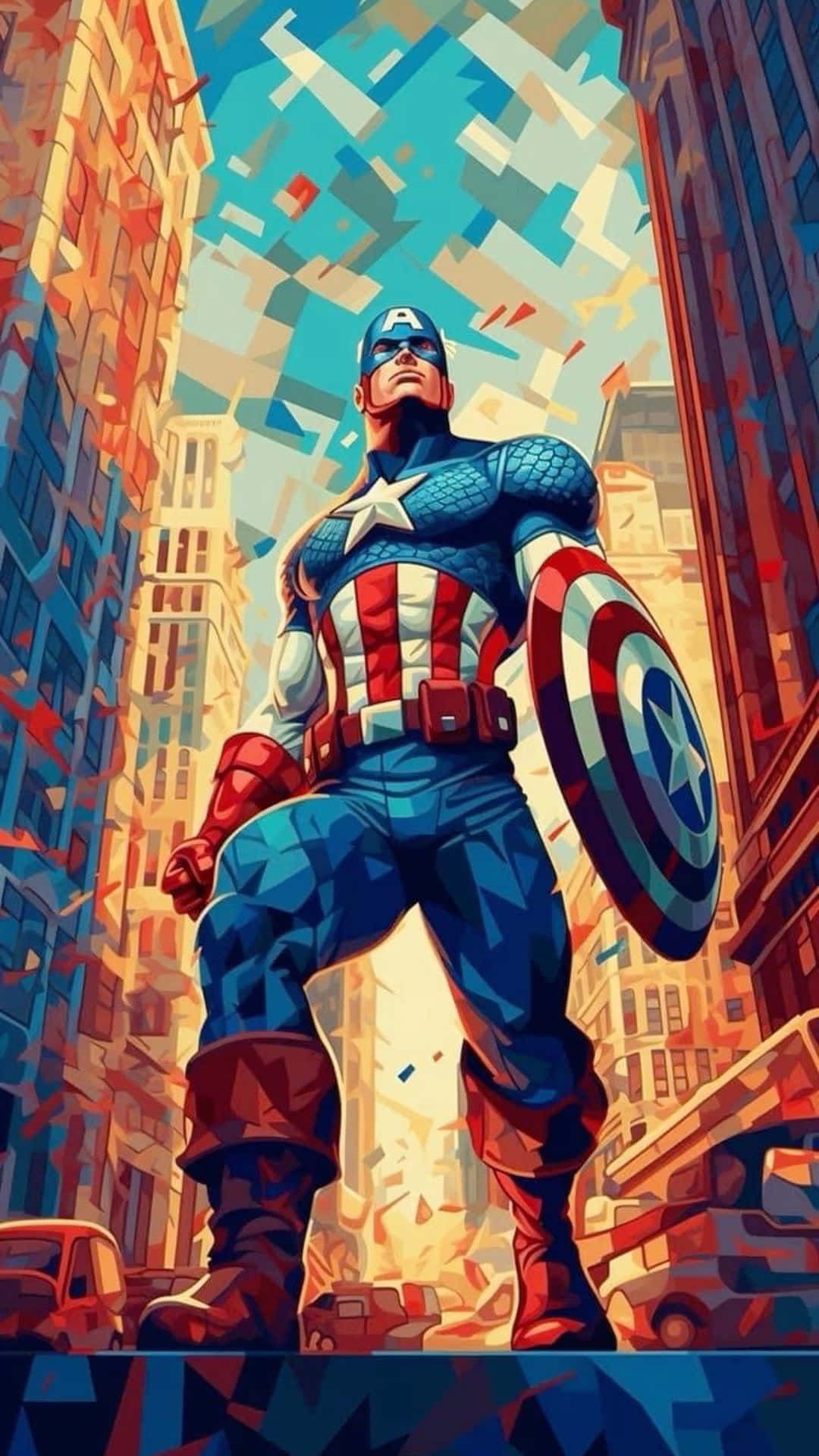 Captain America Standing Tall