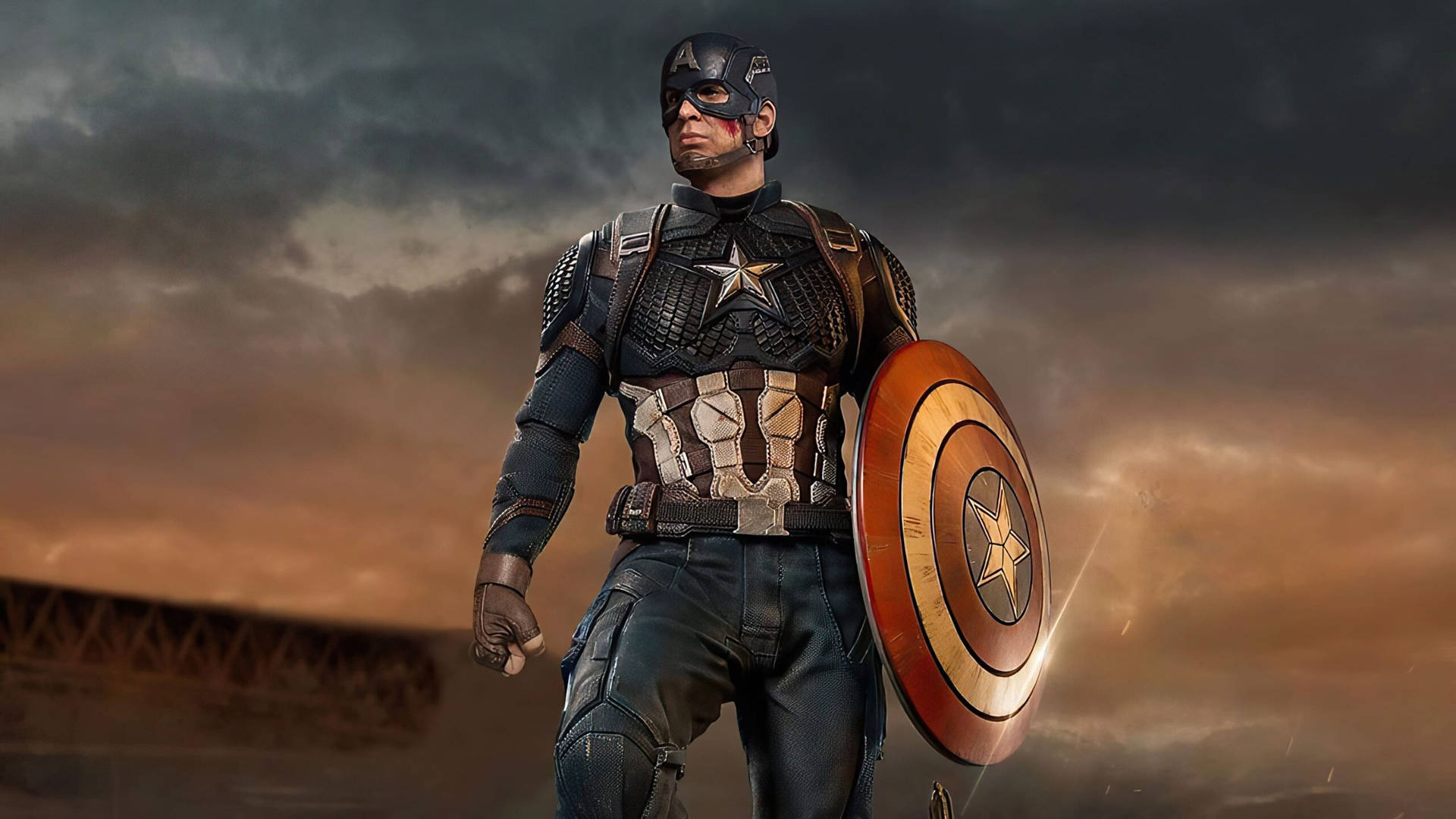 Captain America Superhero Landscape Movie Poster