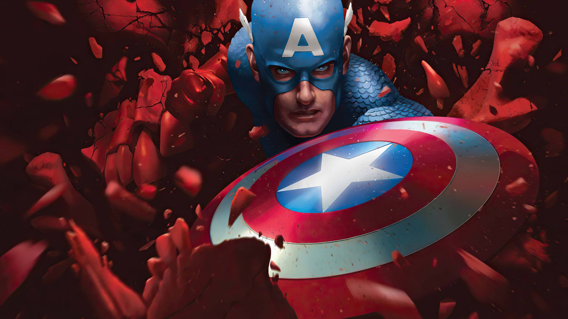 Captain America Superhero Marvel Comic Character Background