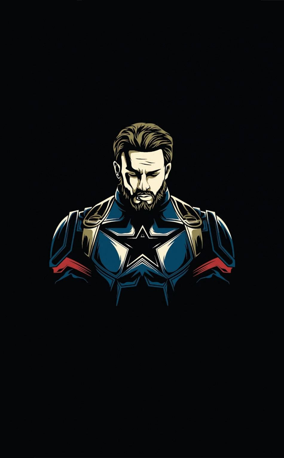 Captain America Superhero Paint Art Background