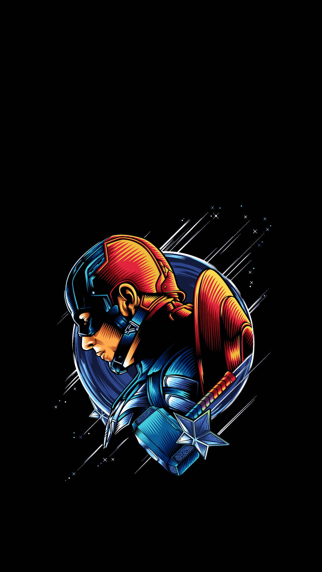 Captain America, The Ultimate Symbol Of Bravery And Courage. Background