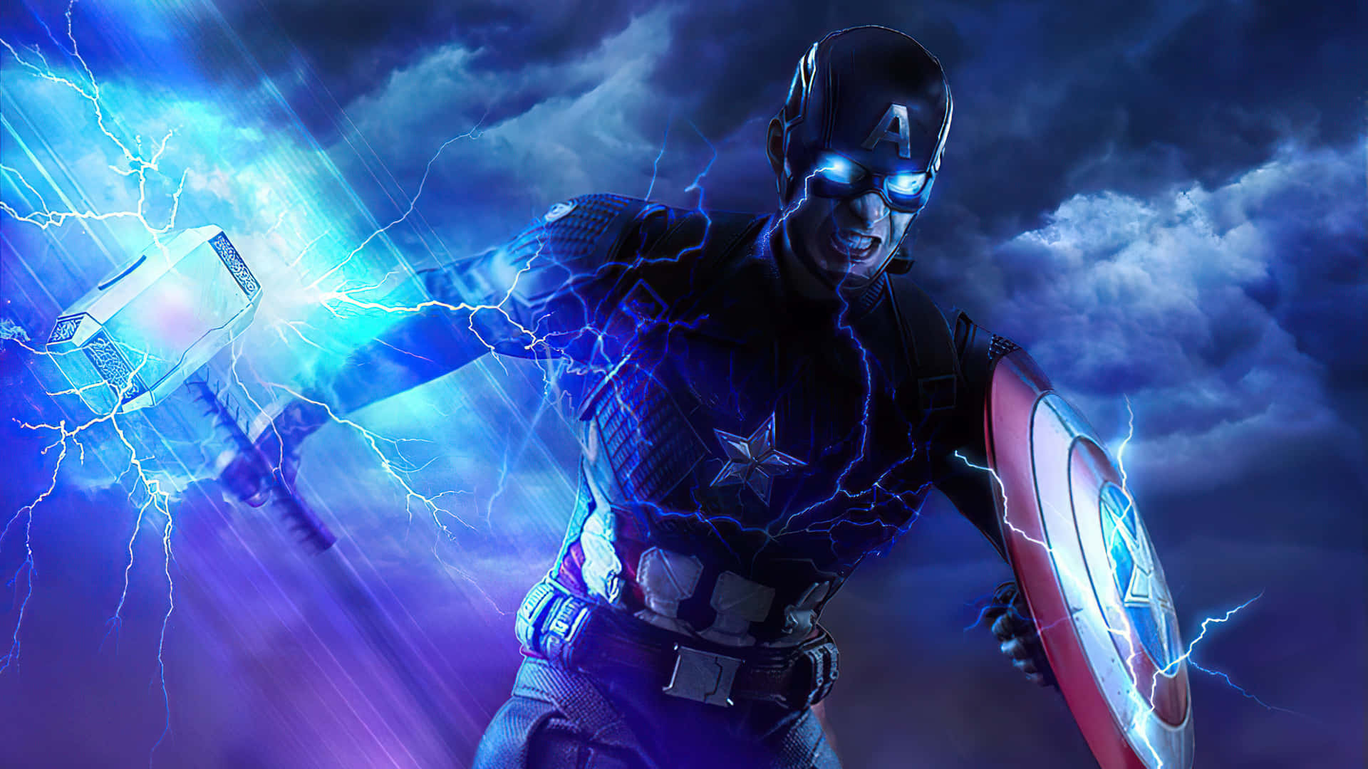 Captain America Thunder Strike Background