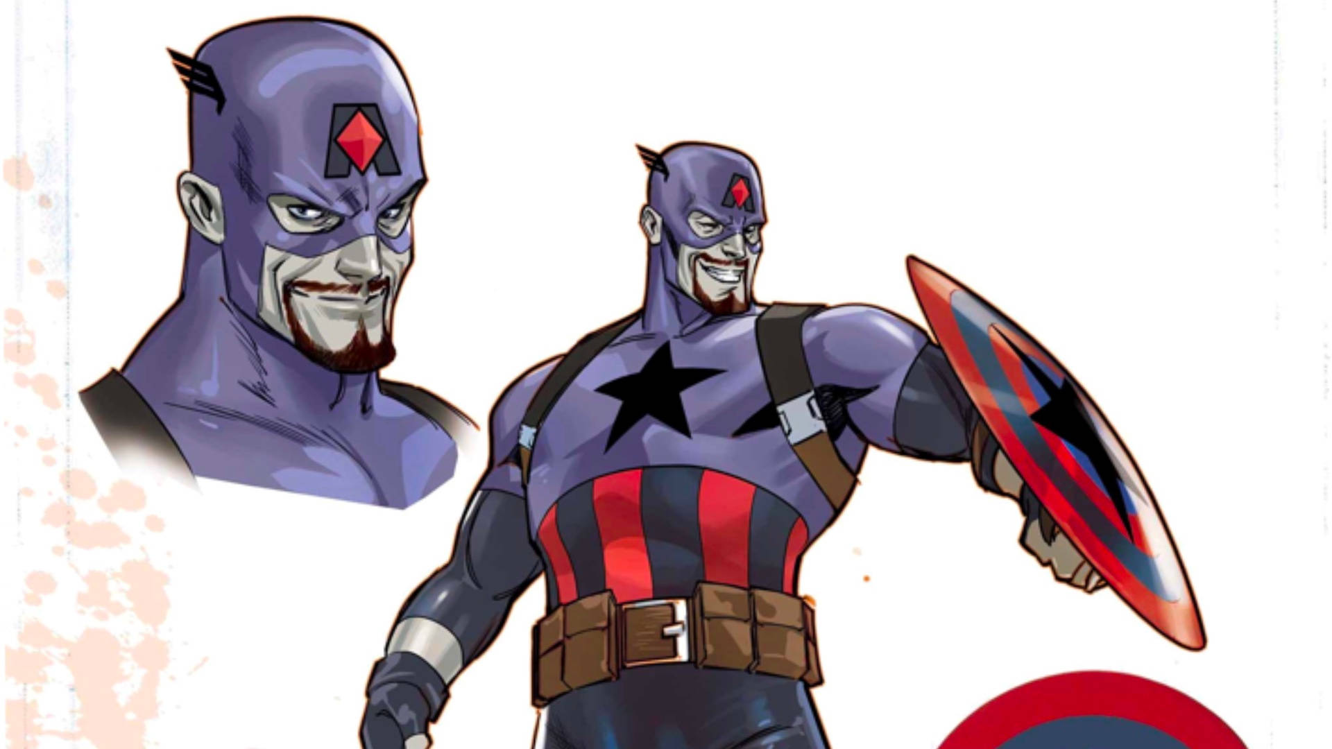 Captain America Under Mister Sinister Background