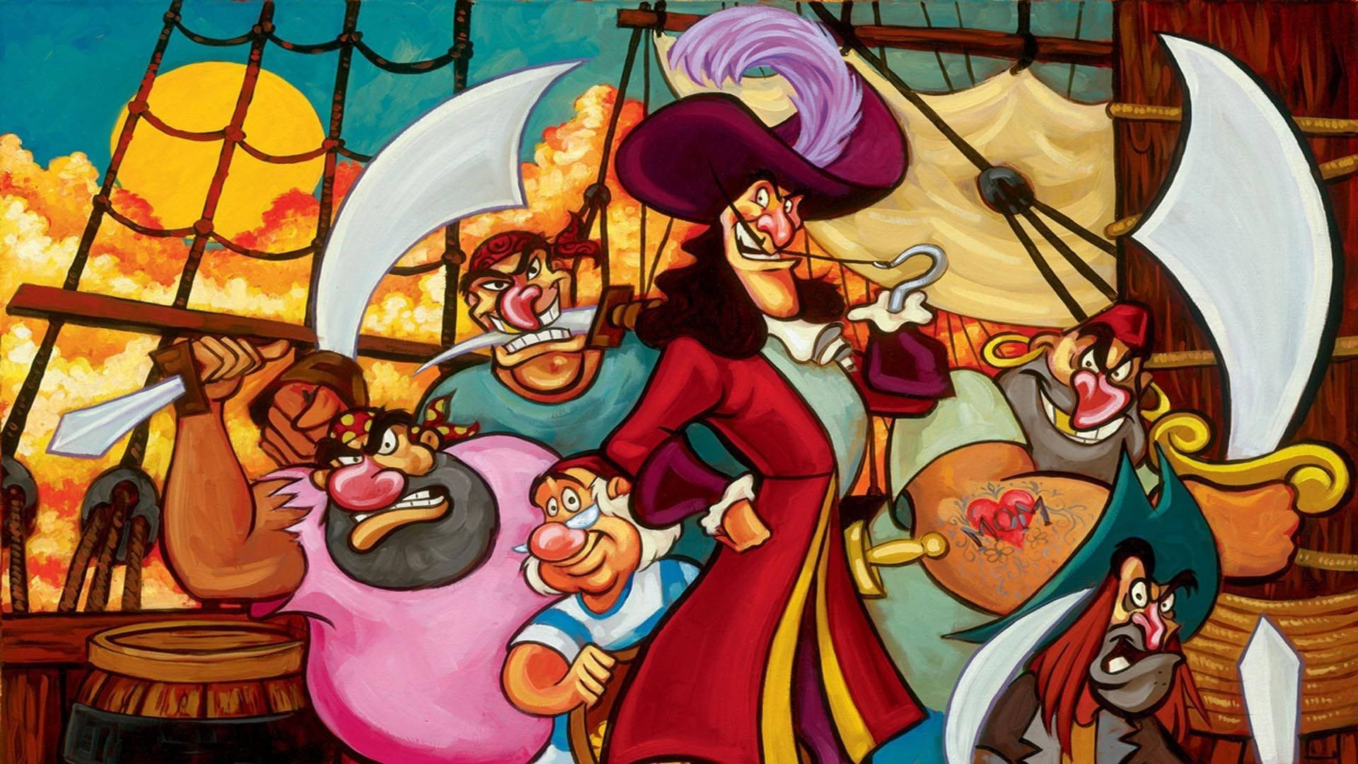 Captain Hook Pirate Gang Background