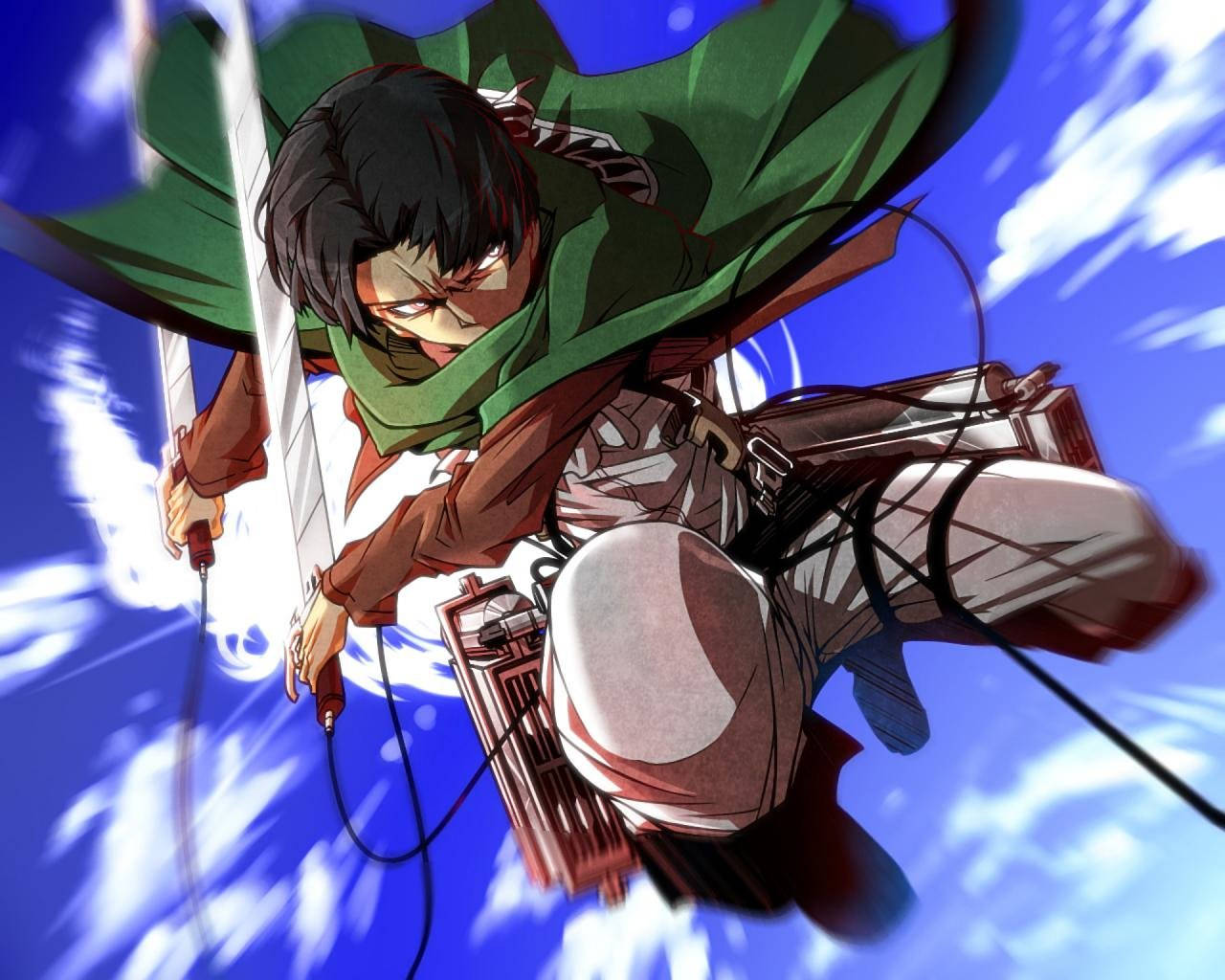 Captain Levi Ackerman From Attack On Titan Background