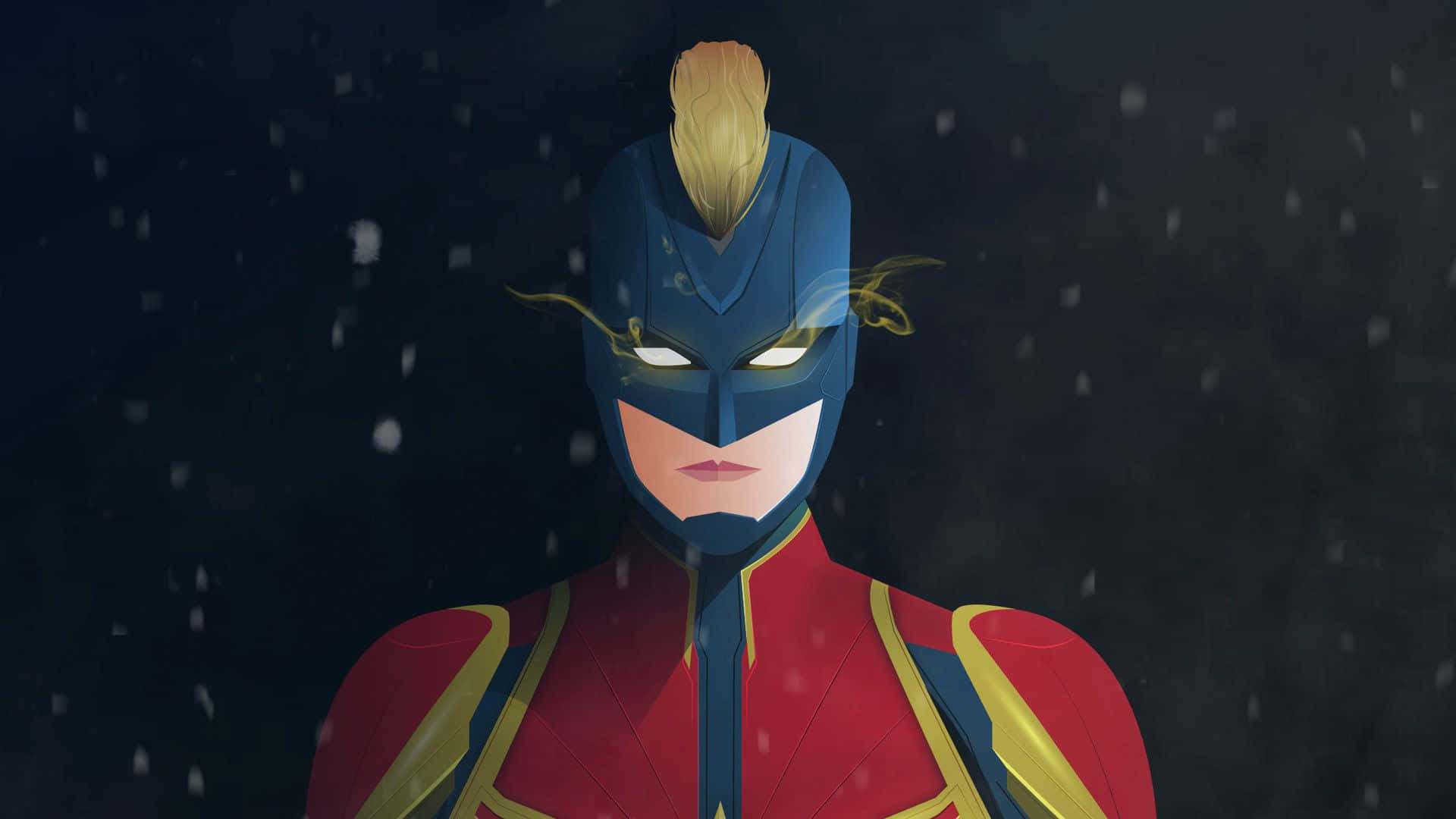 Captain Marvel Anime Style Background