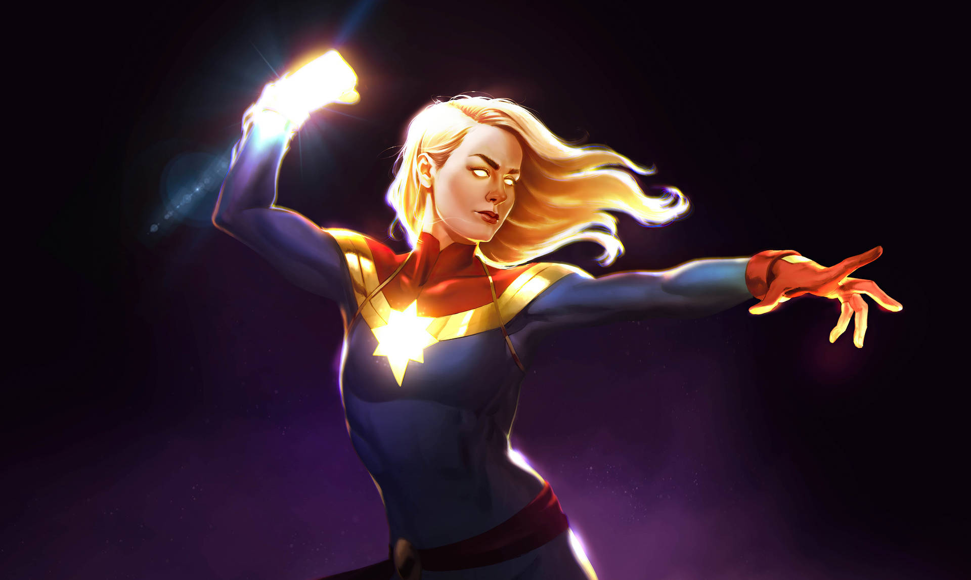 Captain Marvel Art Marvel Laptop Background