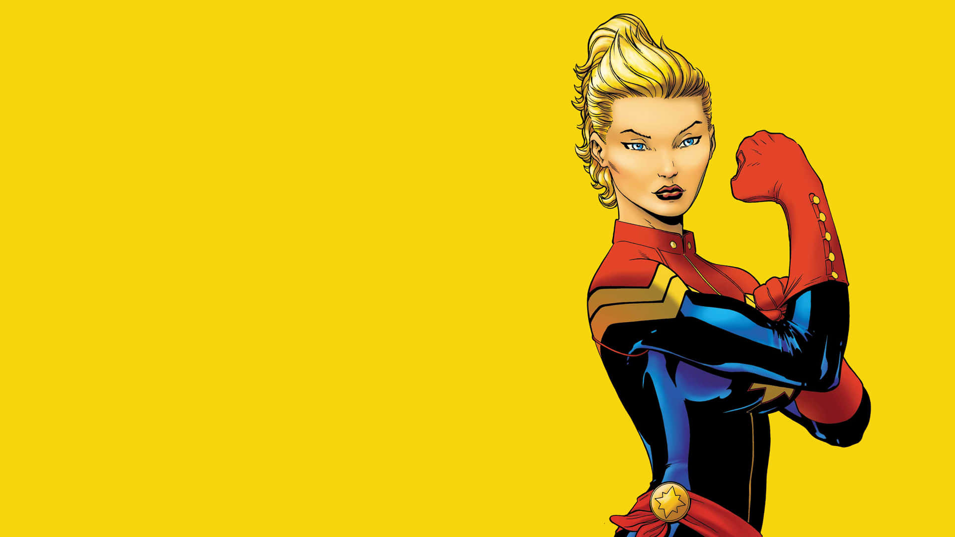 Captain Marvel Comic Art Background