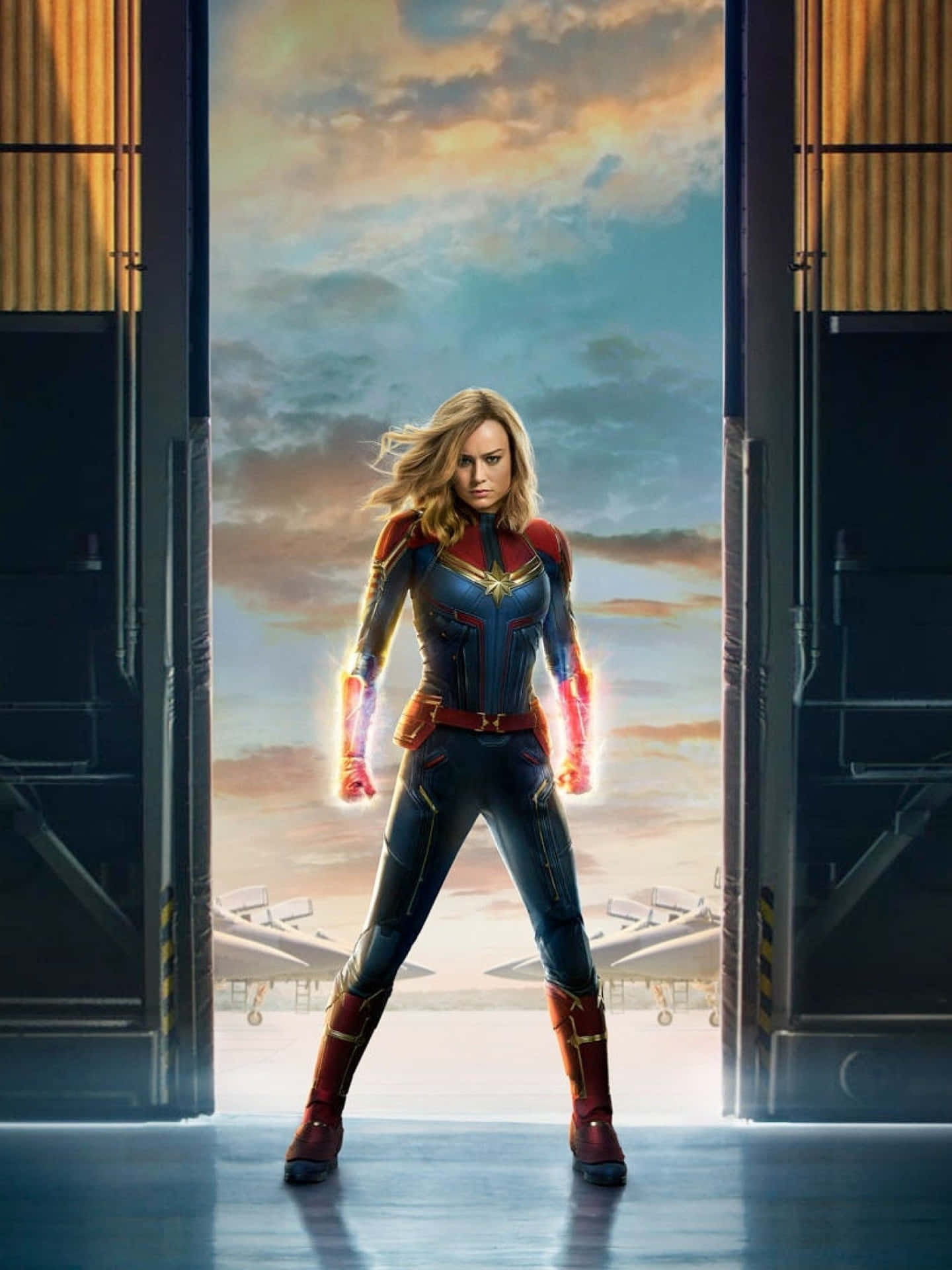 Captain Marvel Is Here With Her Very Own Ipad! Background