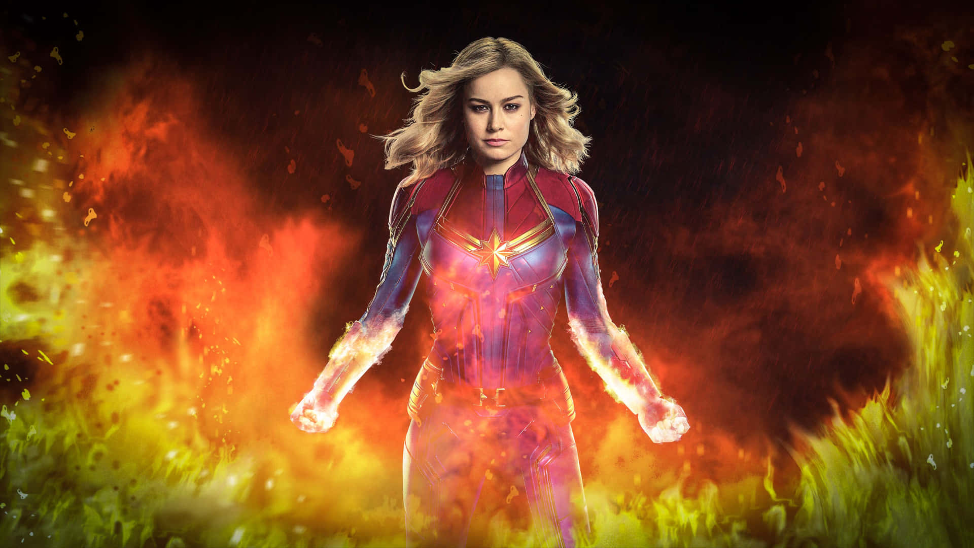 Captain Marvel Is Ready To Take On The World! Background