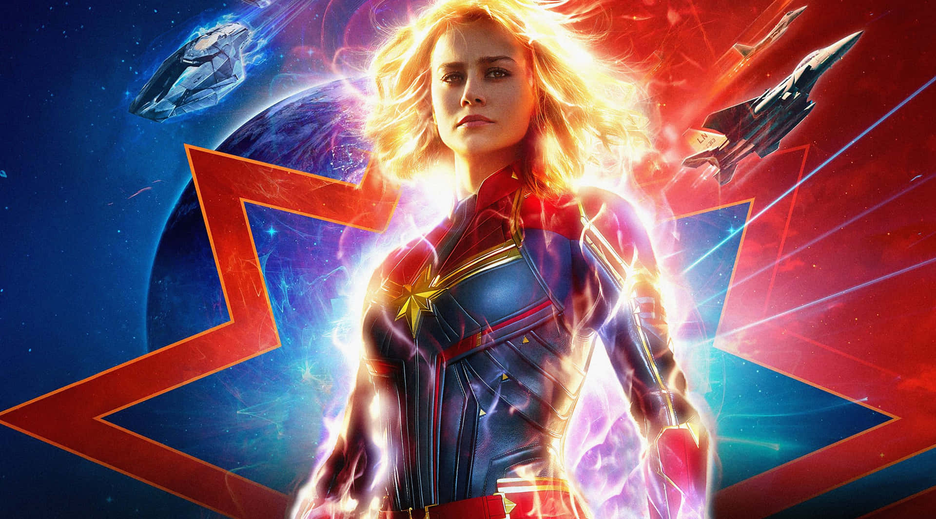 Captain Marvel Movie Poster Background
