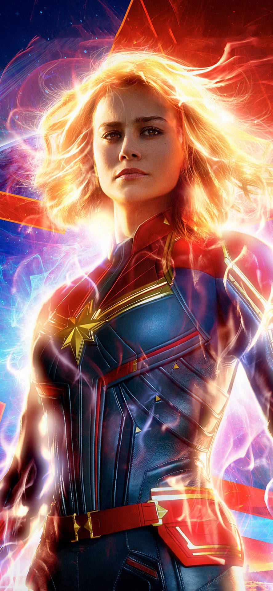 Captain Marvel Movie Poster Marvel Phone Background