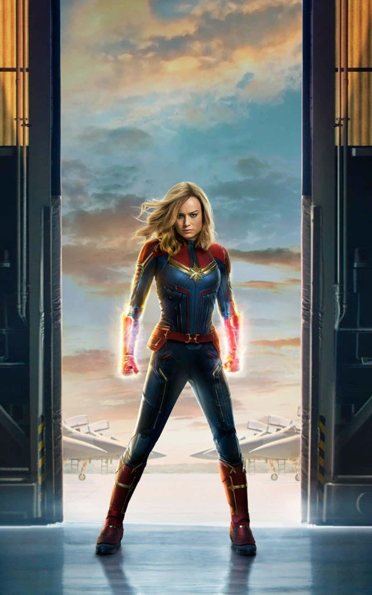 Captain Marvel Movie Poster Background
