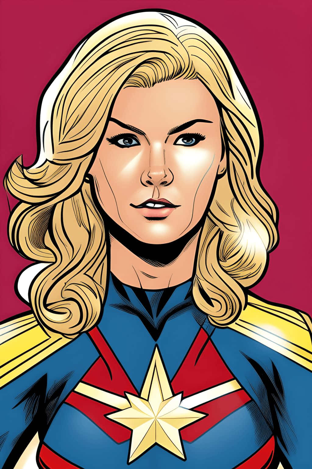 Captain Marvel Portrait Background