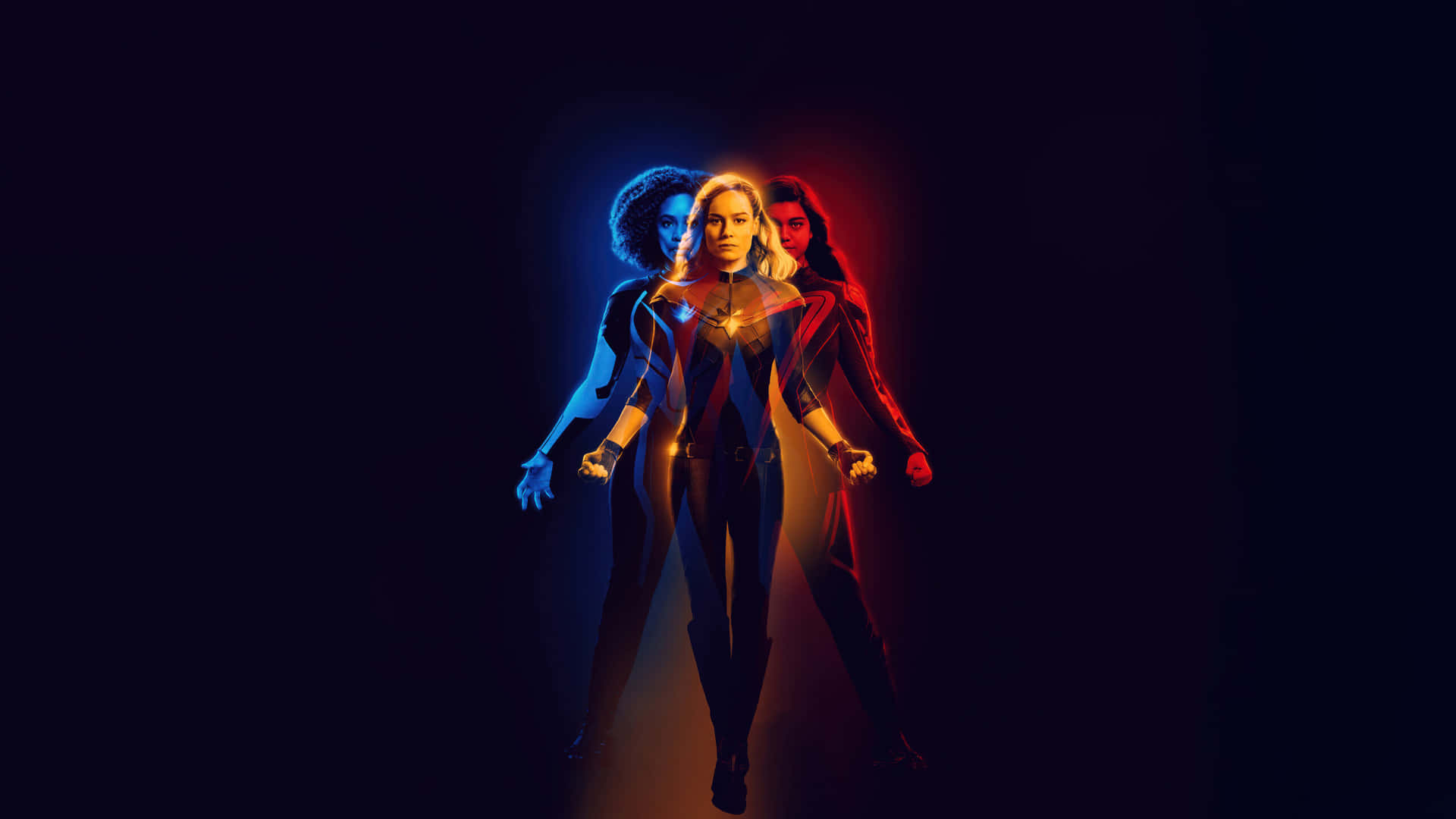 Captain Marvel Power Aura Background