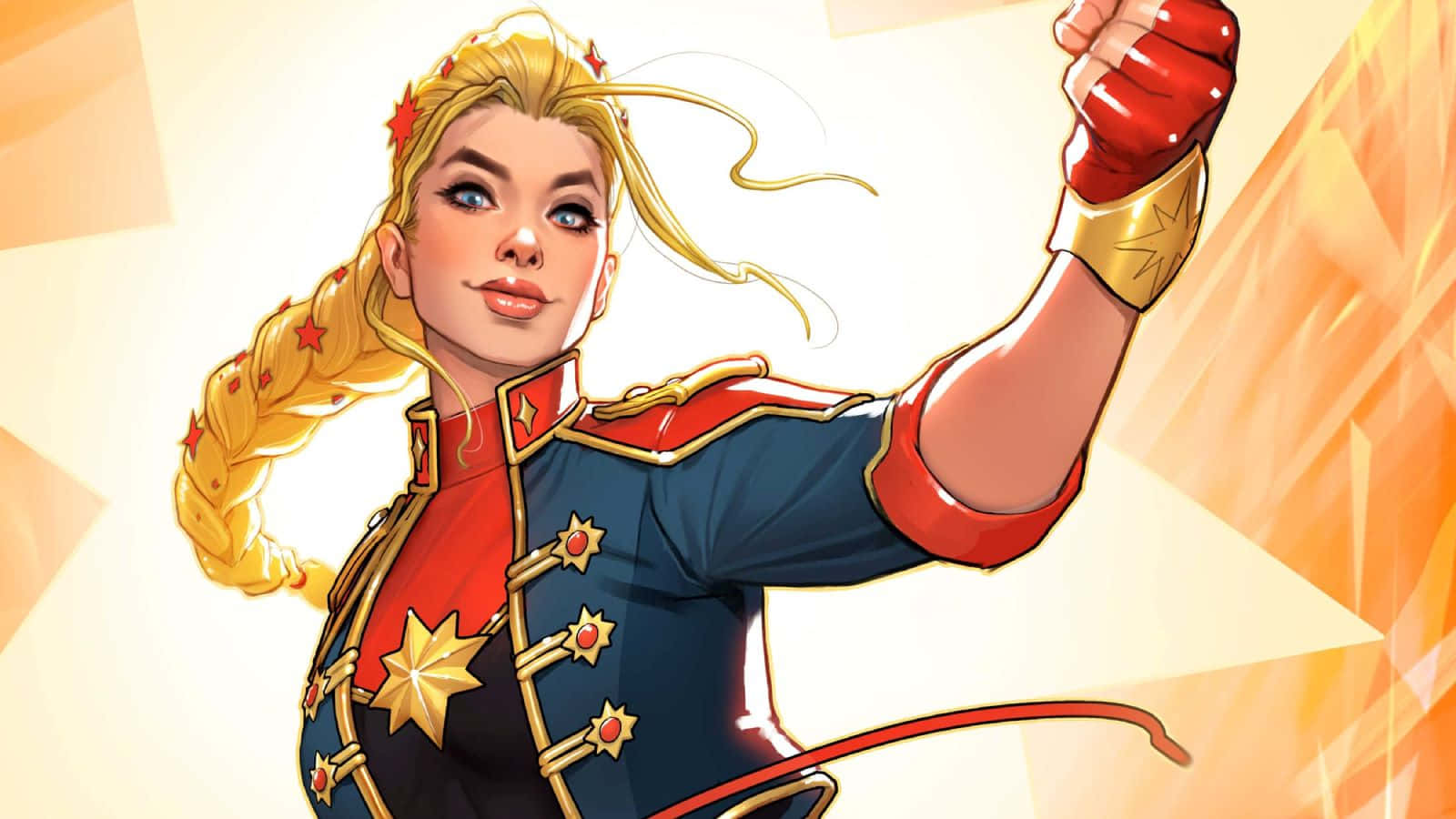 Captain Marvel Power Pose Background