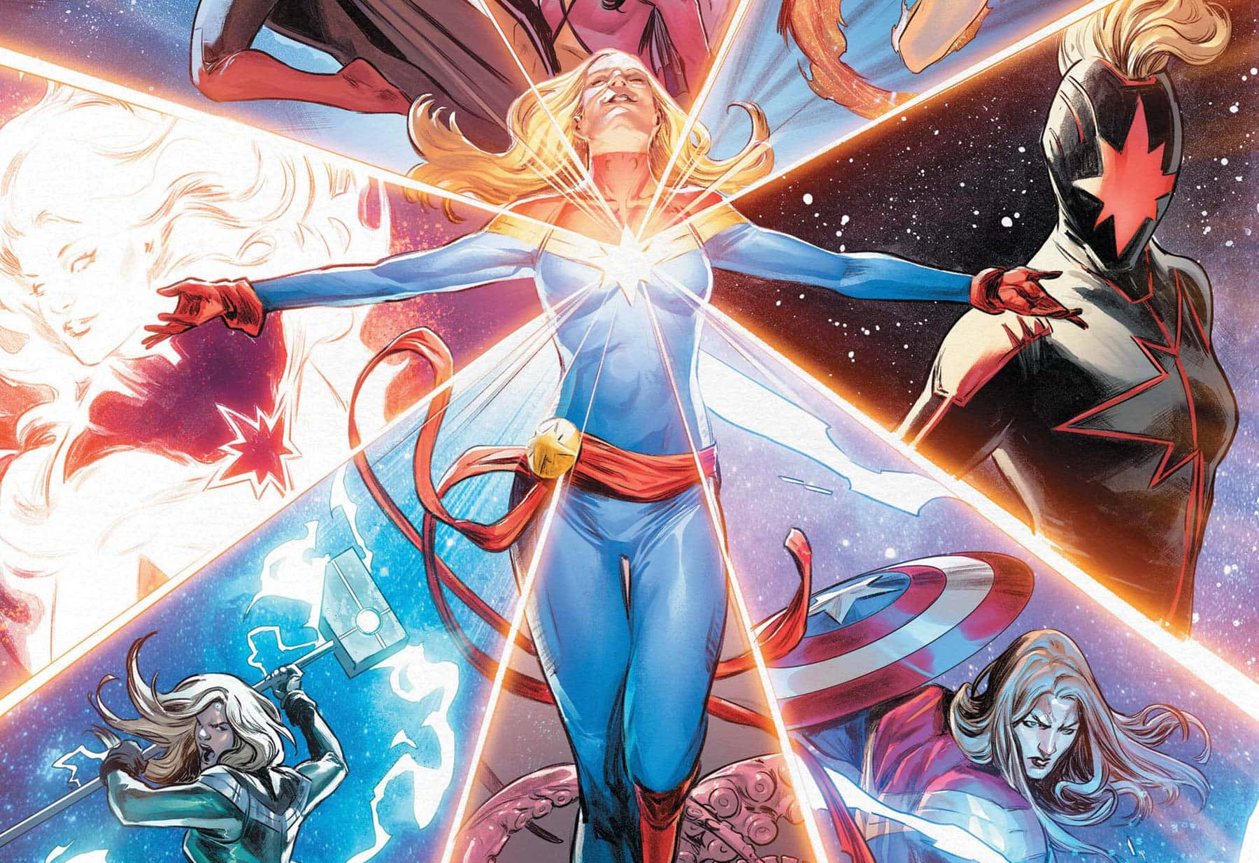 Captain Marvel Power Unleashed Background