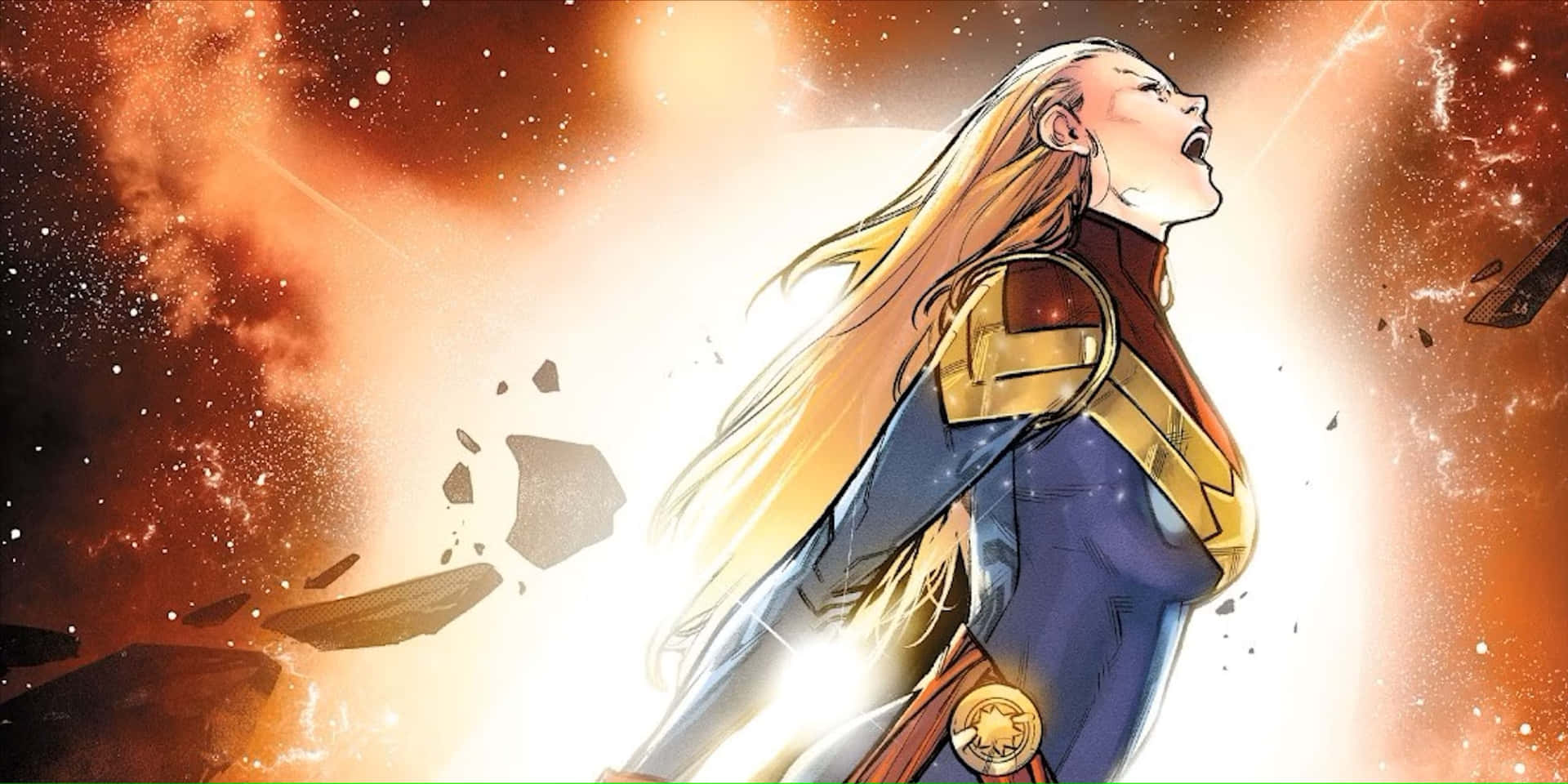 Captain Marvel Power Unleashed Background