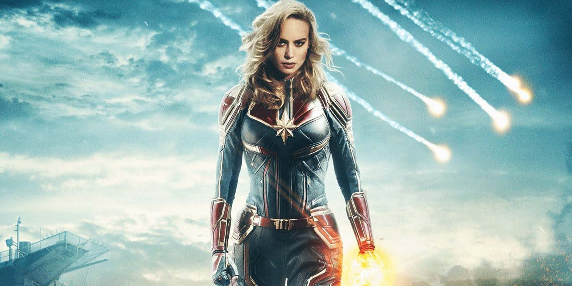 Captain Marvel - Ready To Be A Hero Background