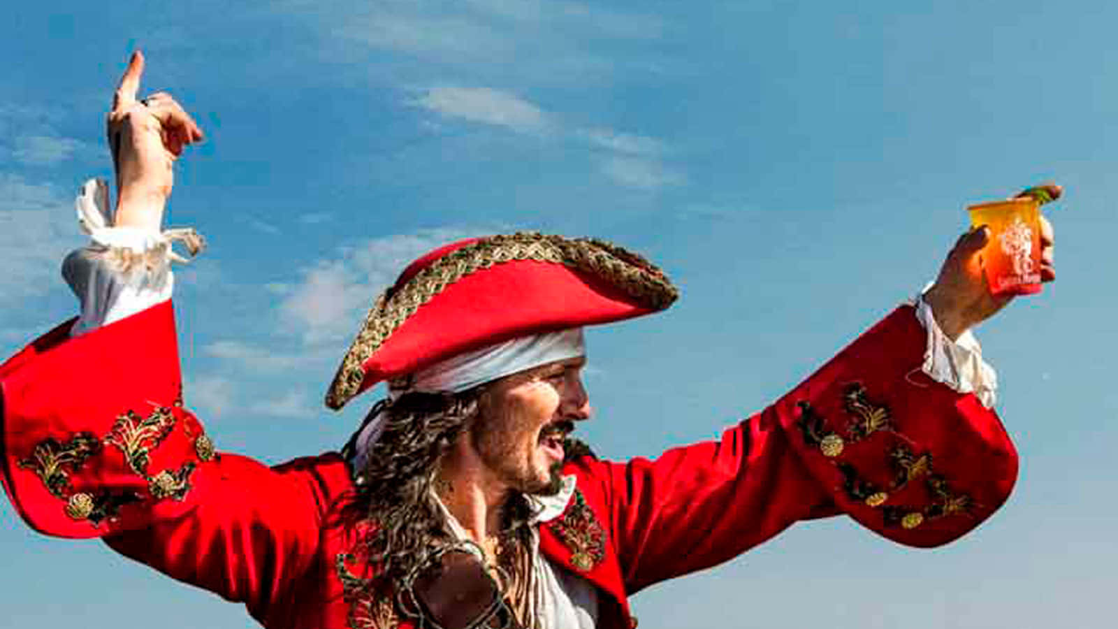 Captain Morgan Pose Sky Background Background