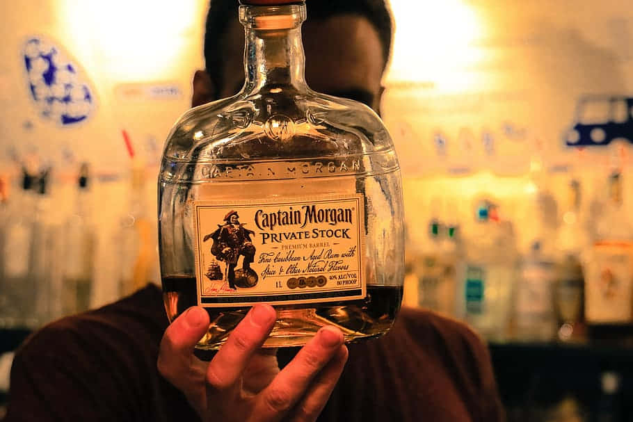 Captain Morgan Private Stock Bottle Background