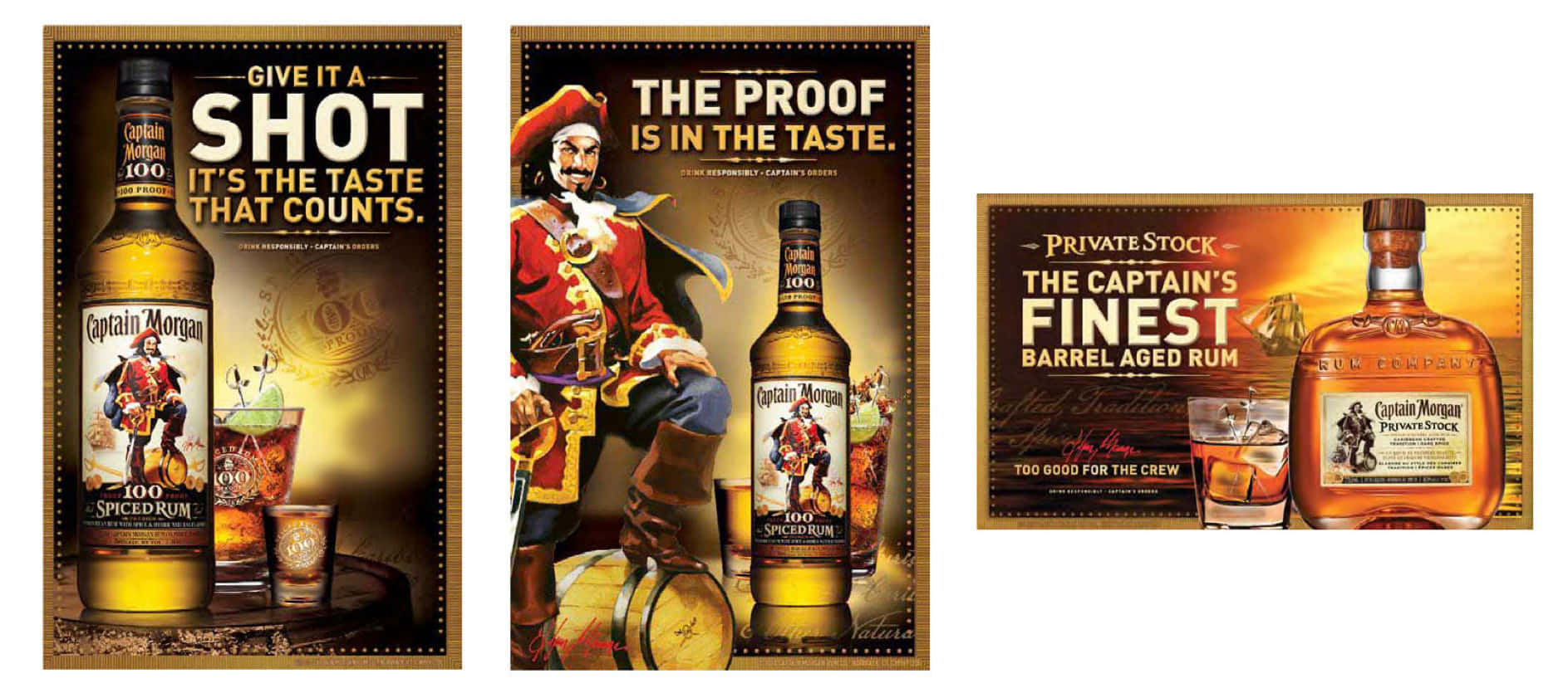 Captain Morgan Rum Ad Campaign Background