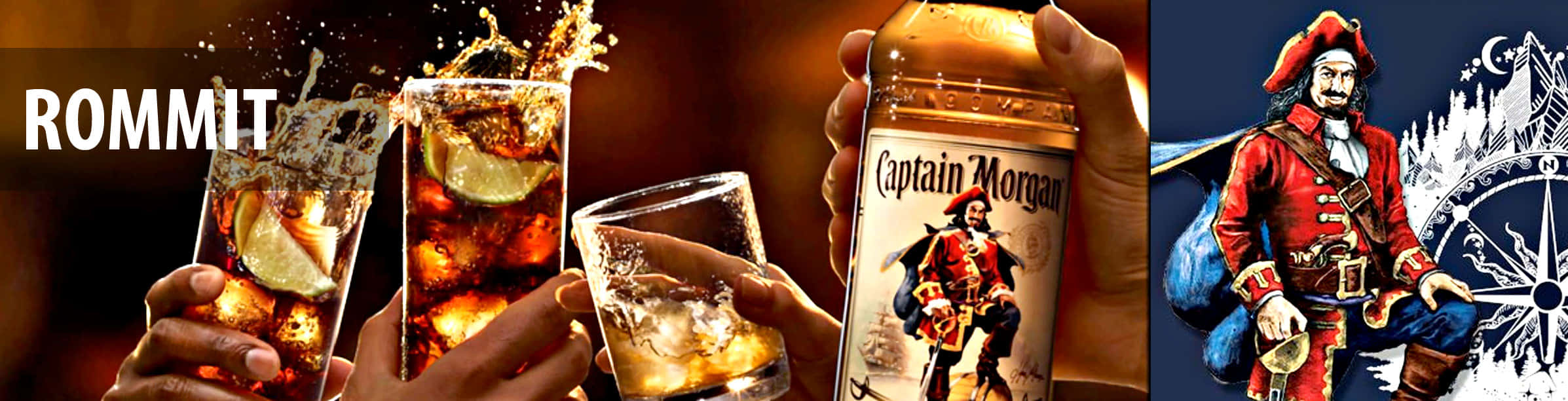 Captain Morgan Rum Celebration Banner Background