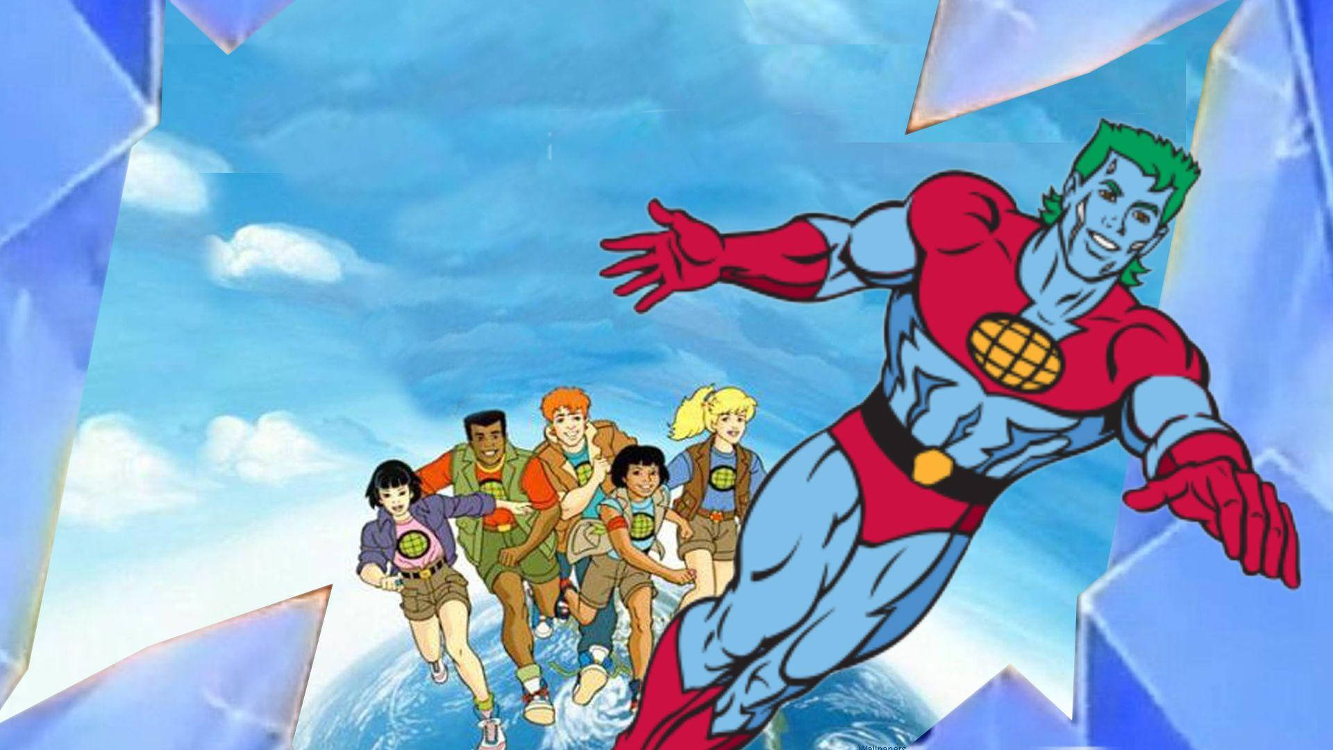 Captain Planet With Friends Background