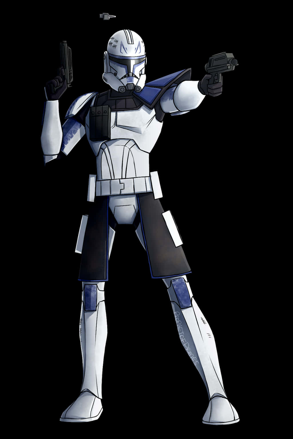 Captain Rex Blaster Pistols Background