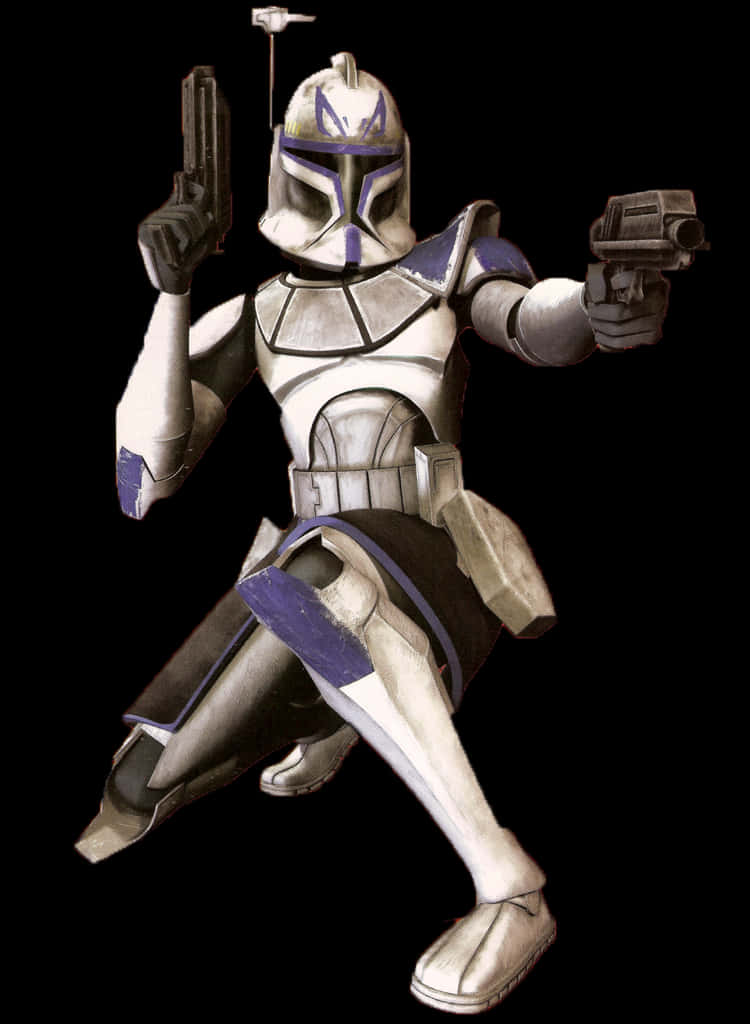 Captain Rex Blaster Pistols Background