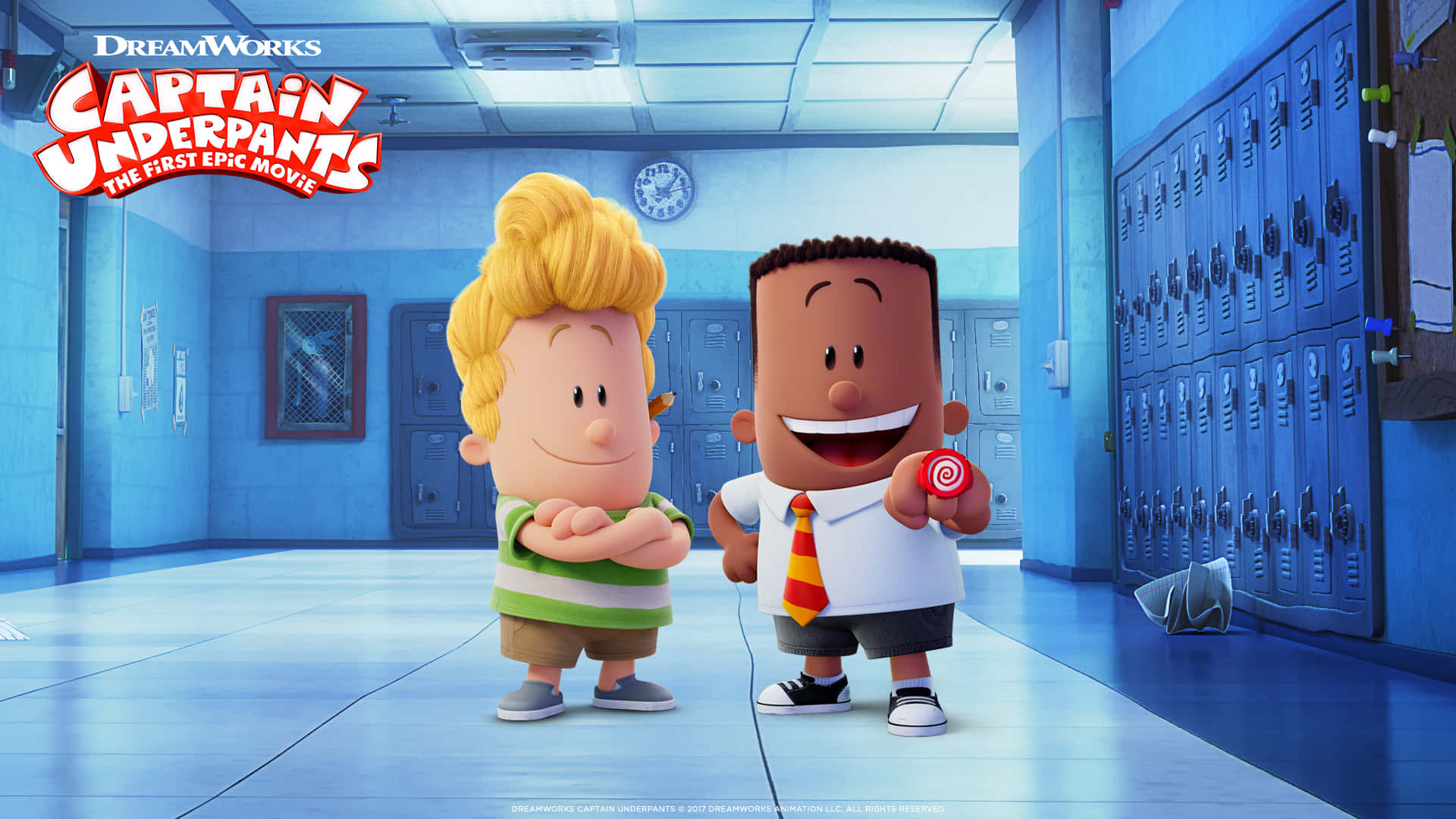 Captain Underpants: The First Epic Movie George And Harold School Background