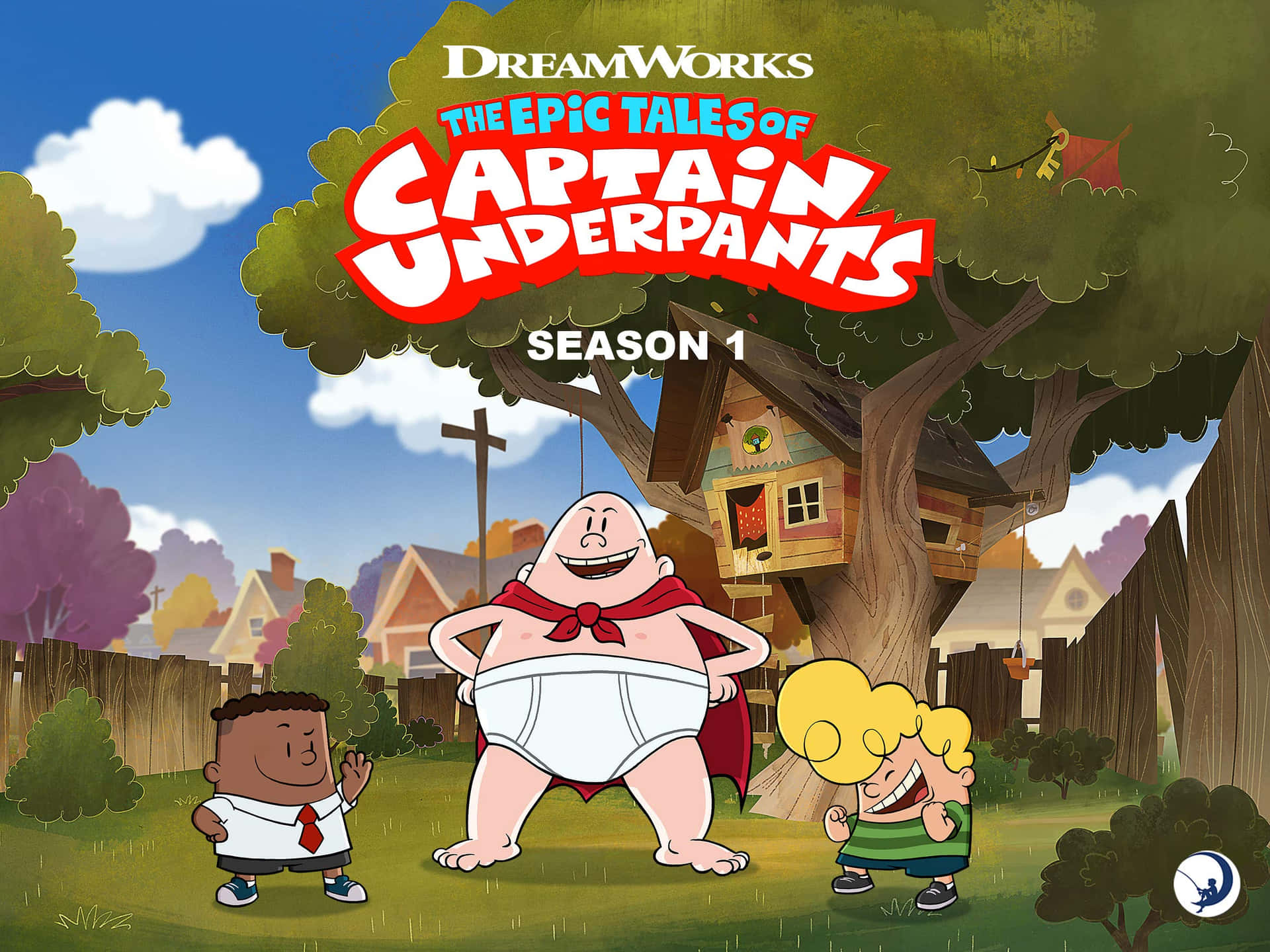Captain Underpants: The First Epic Movie Kids In The Backyard Background