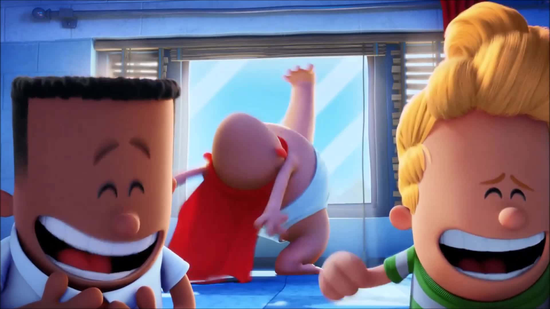Captain Underpants: The First Epic Movie Laughing Kids Background