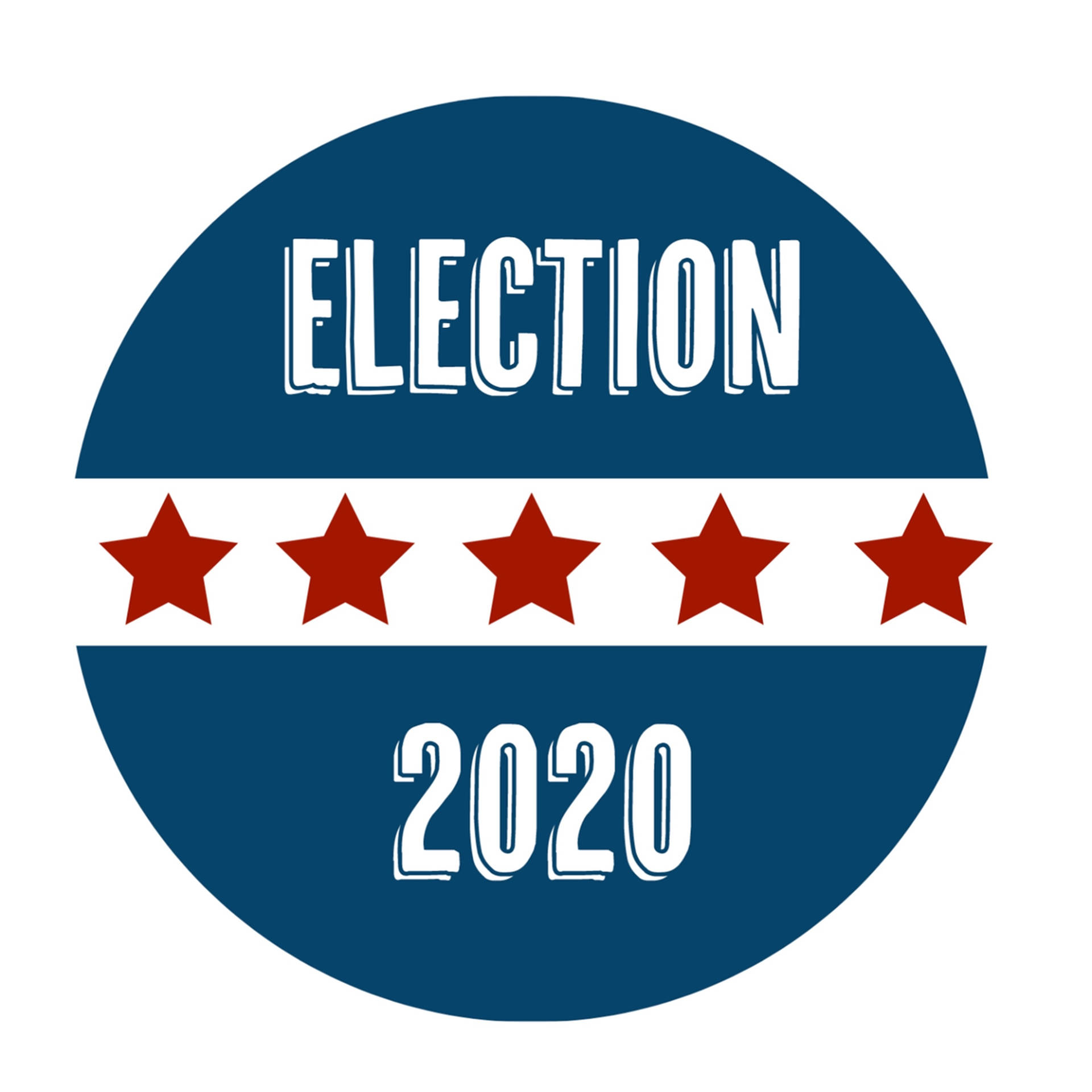 Caption: 2020 Election Campaign Bumper Sticker Background