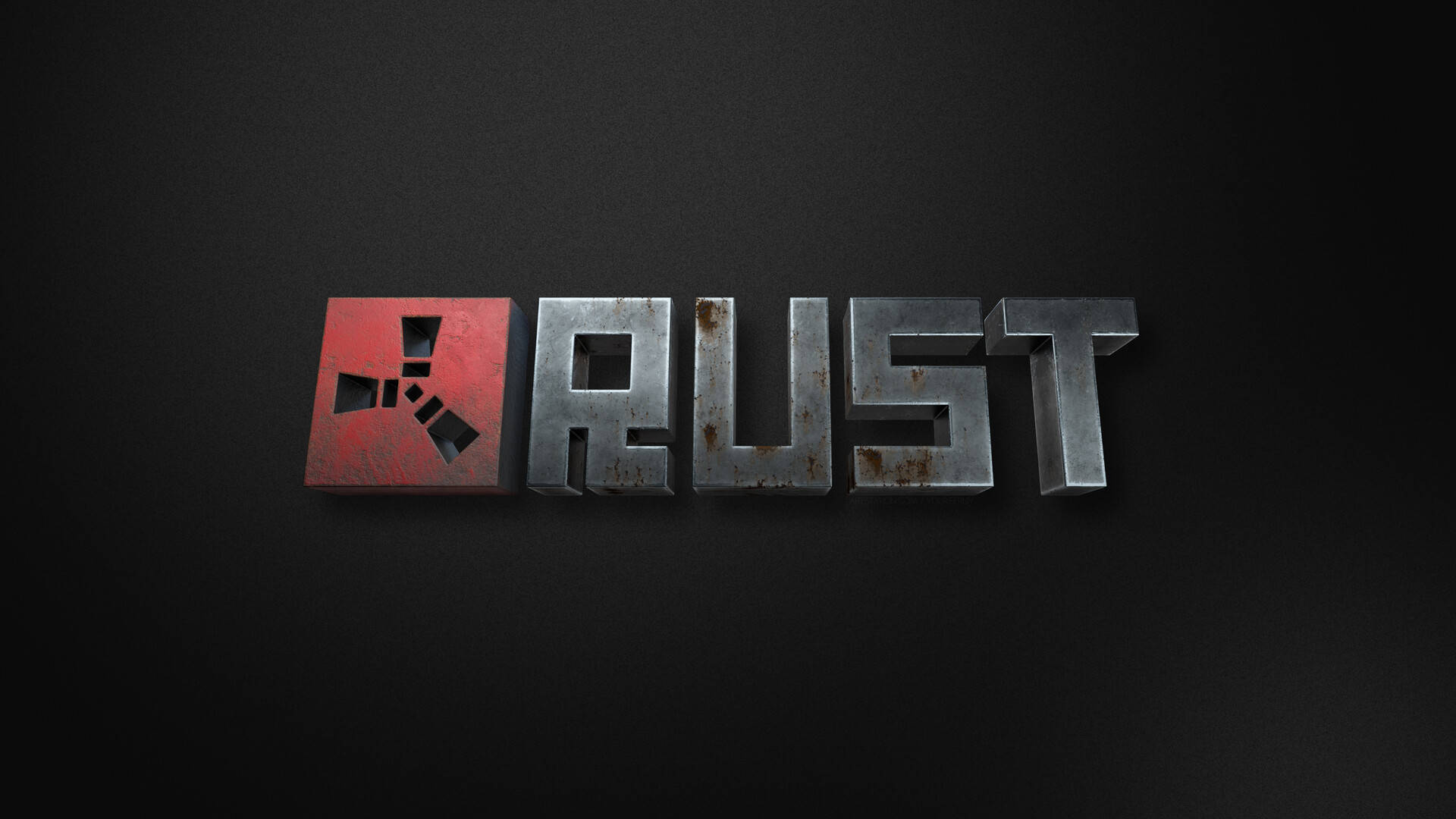 Caption: 3d Rust Logo Design Background
