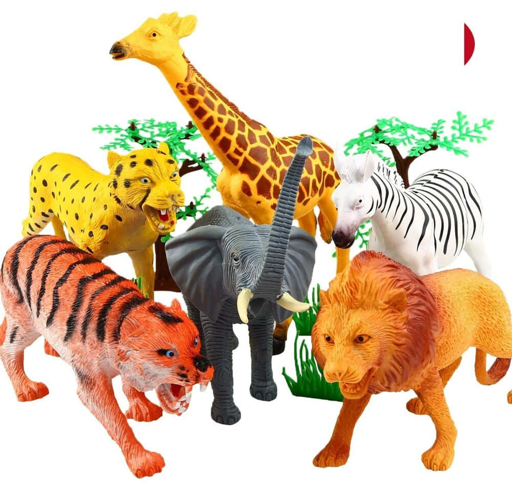 Caption: A Child Exploring The World Through Educational Toys Background