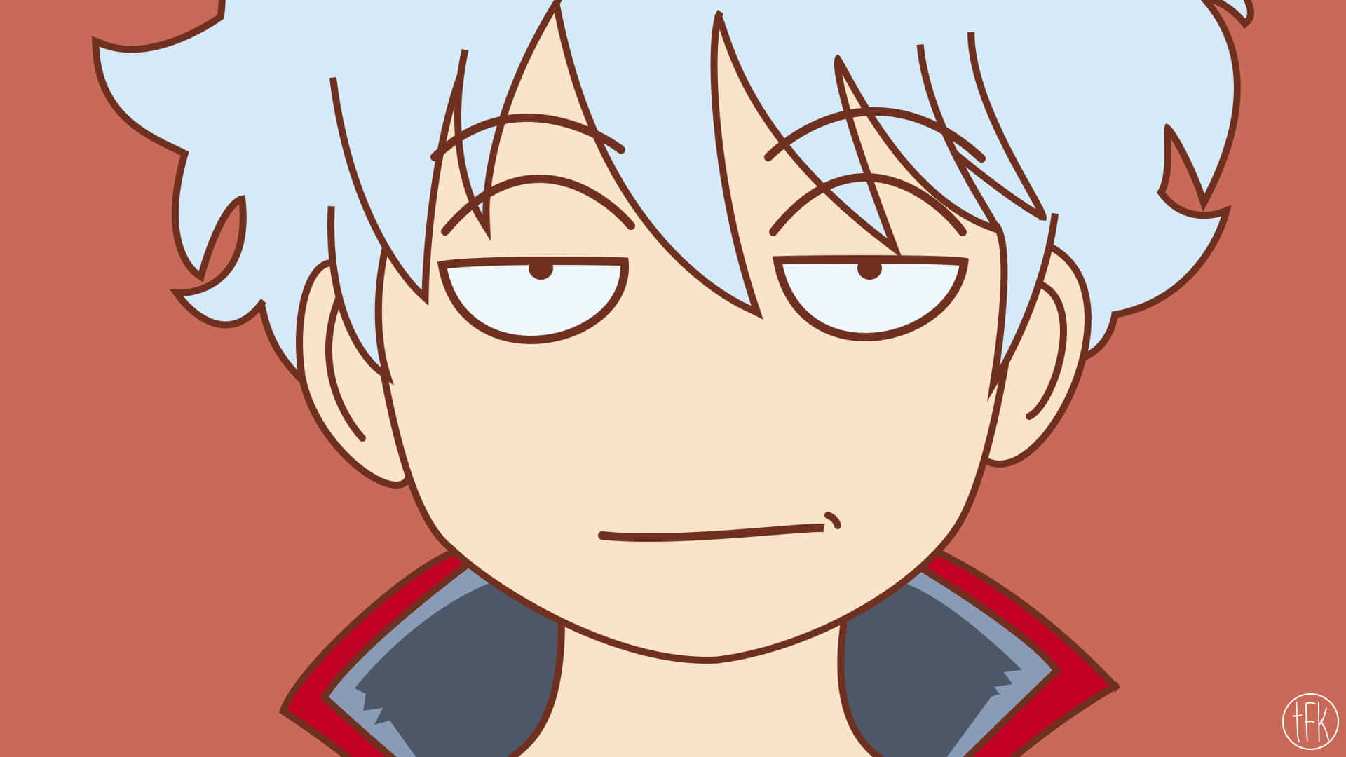Caption: A Comical Take On Anime With A Playful Grin Background