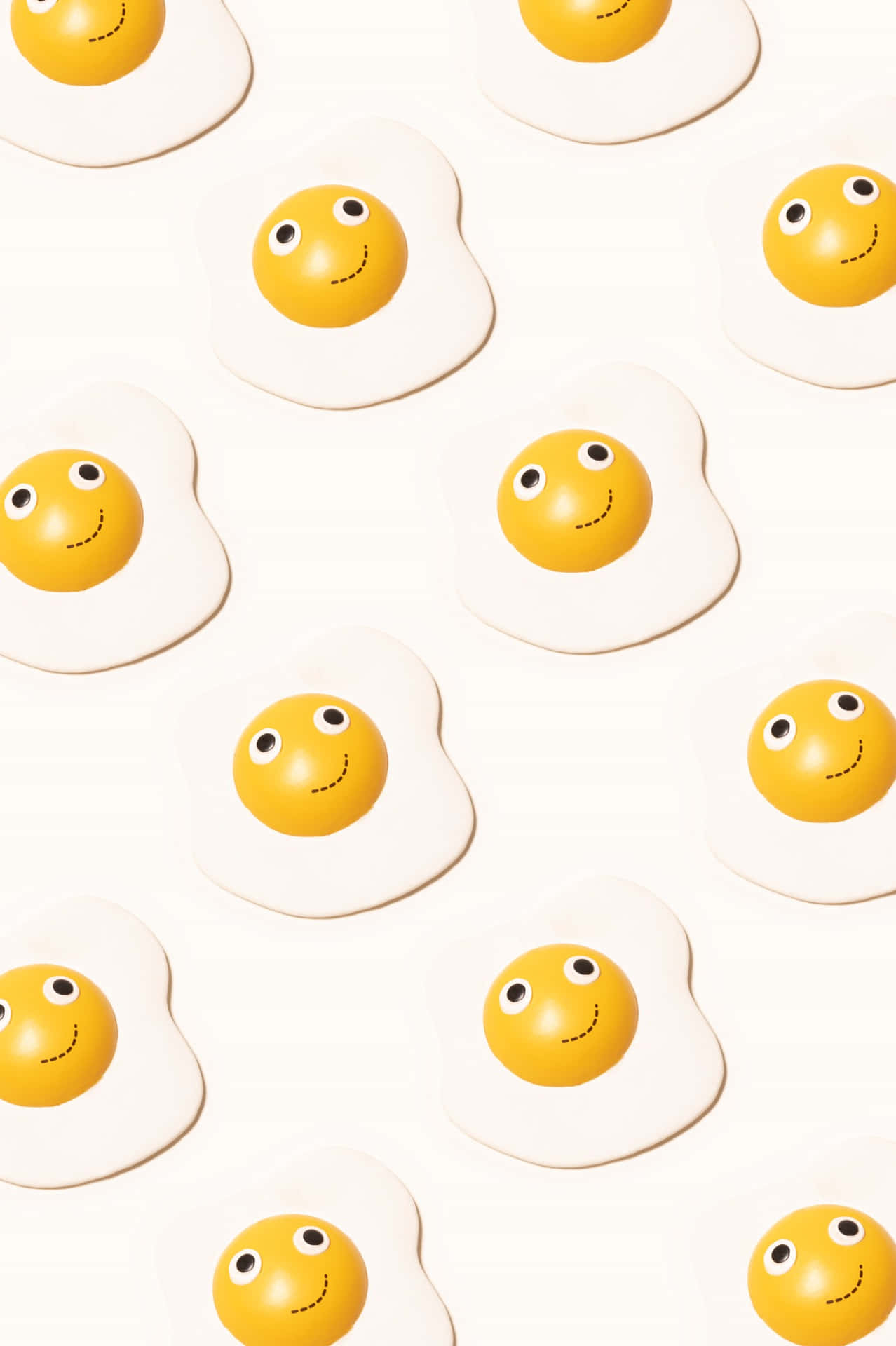 Caption: A Lively Smile Emoji Blended With Sunny Side Up Egg