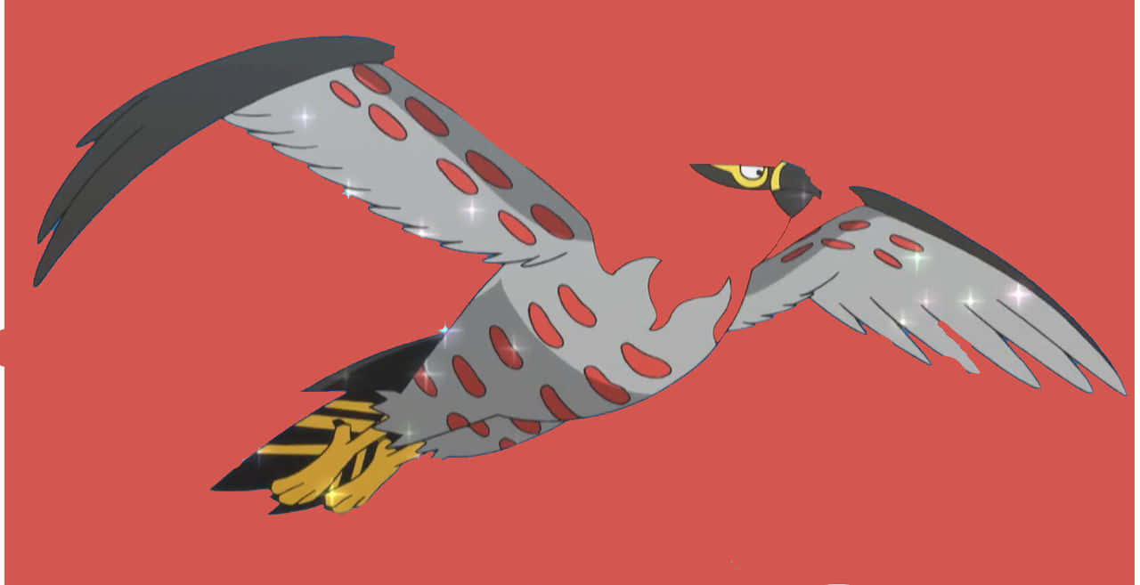 Caption: A Majestic Talonflame Soaring Through The Sky.