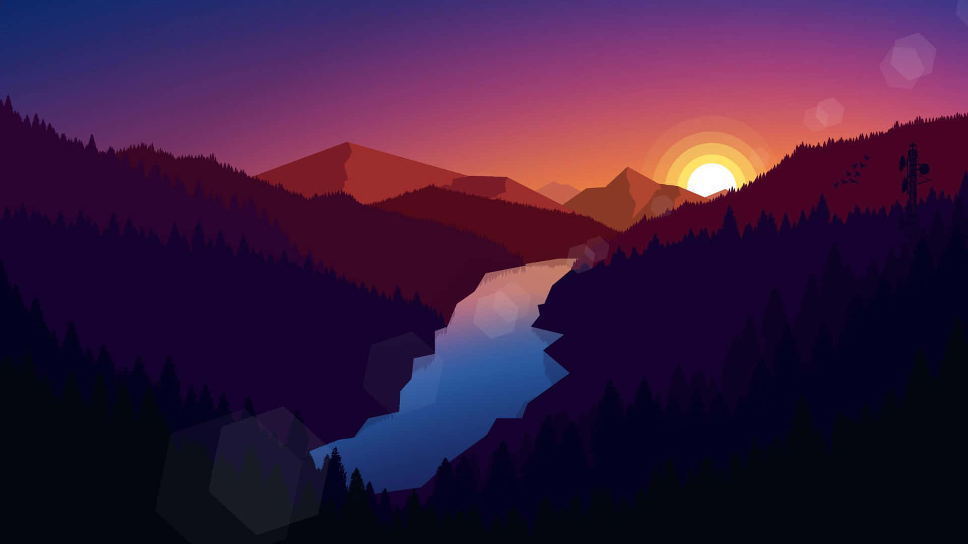 Caption: A Mystifying View Of Hyperbolic Mountains