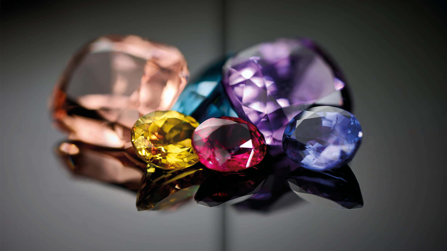 Caption: A Vivid Array Of Gleaming Precious Gemstones