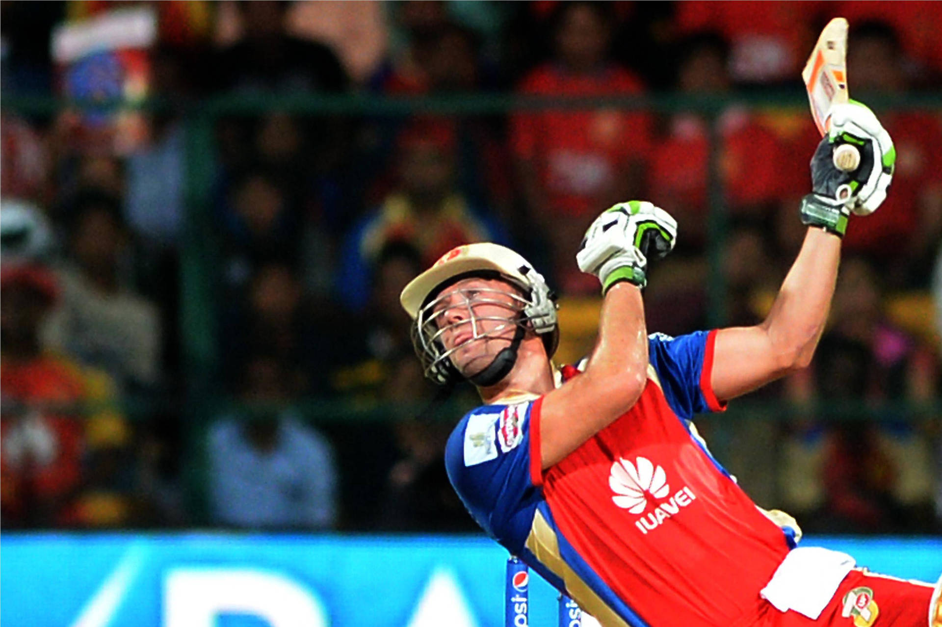Caption: 'ab De Villiers Of Rcb In Action During Ipl 2014'