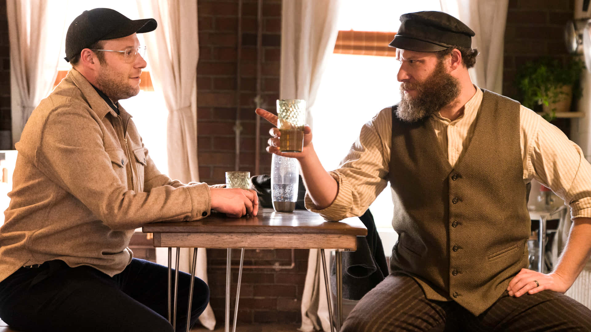 Caption: Acclaimed Actor Seth Rogen In A Candid Moment Background