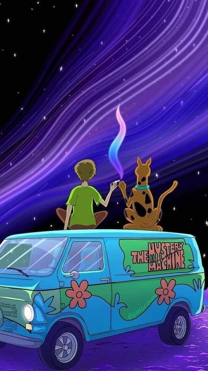 Caption: Adventurous Vibes With Scooby Doo Background